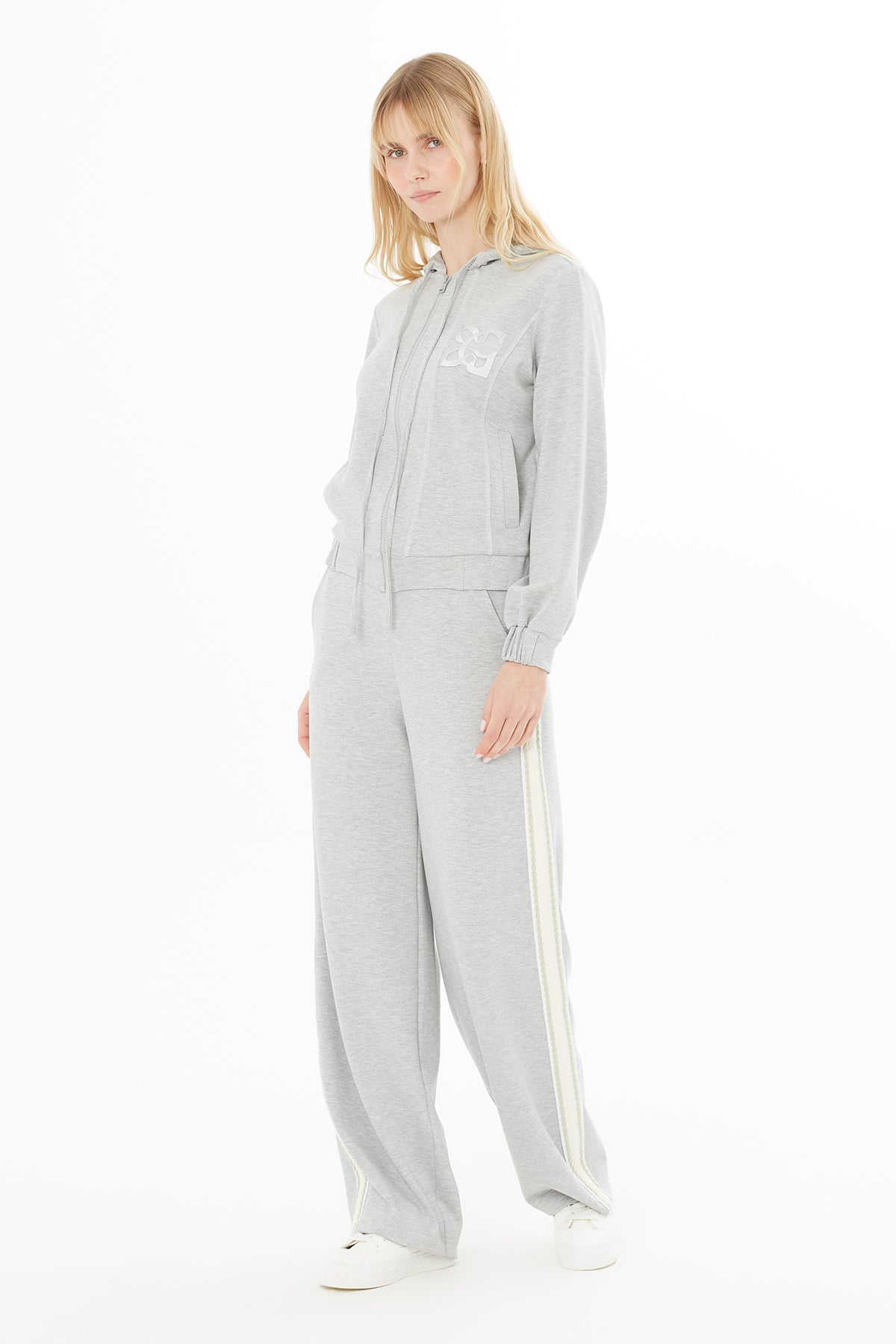 Grey Hooded Sweatshirt