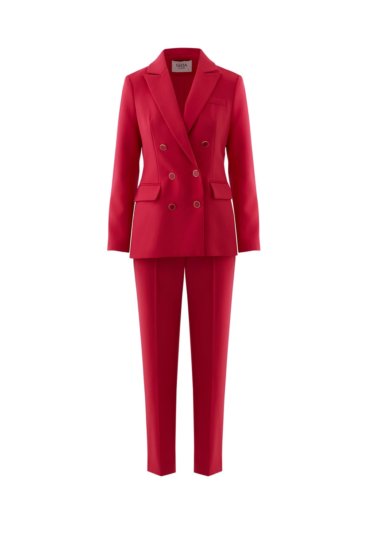 Pink Suit with Carrot-Fit Trousers