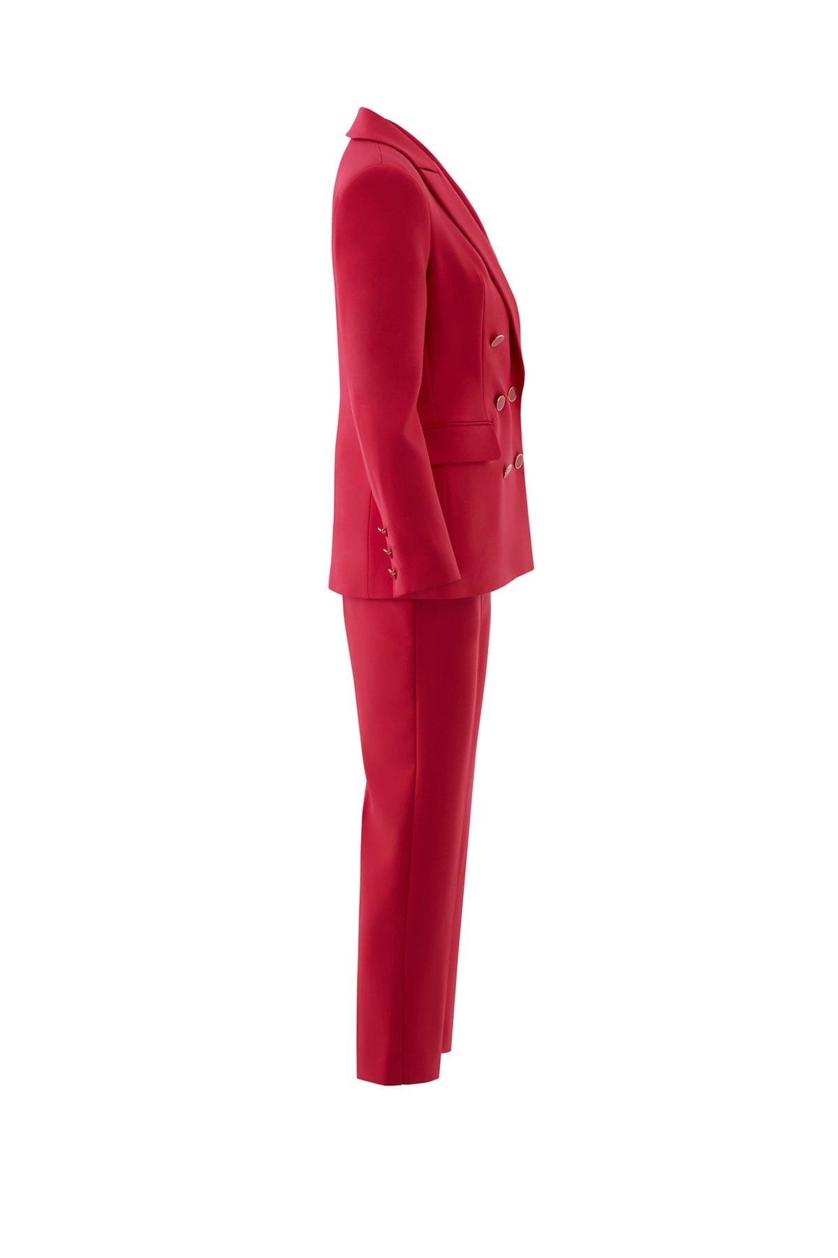Pink Suit with Carrot-Fit Trousers