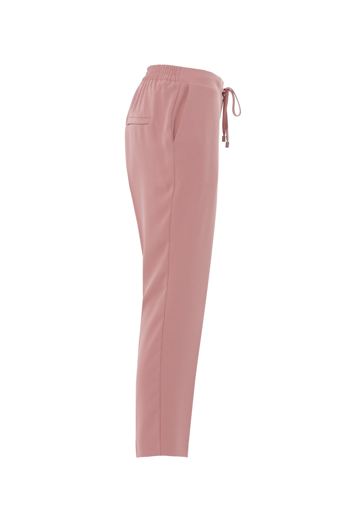 Pink Straight-Leg Trousers