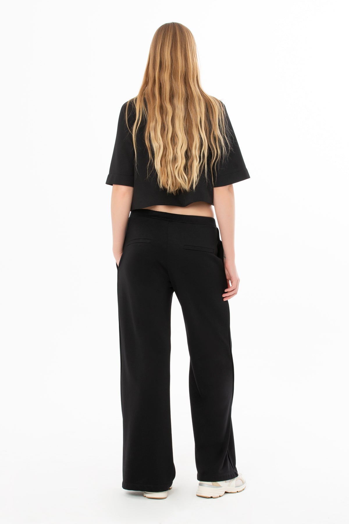 Black High-Waist Sweatpants