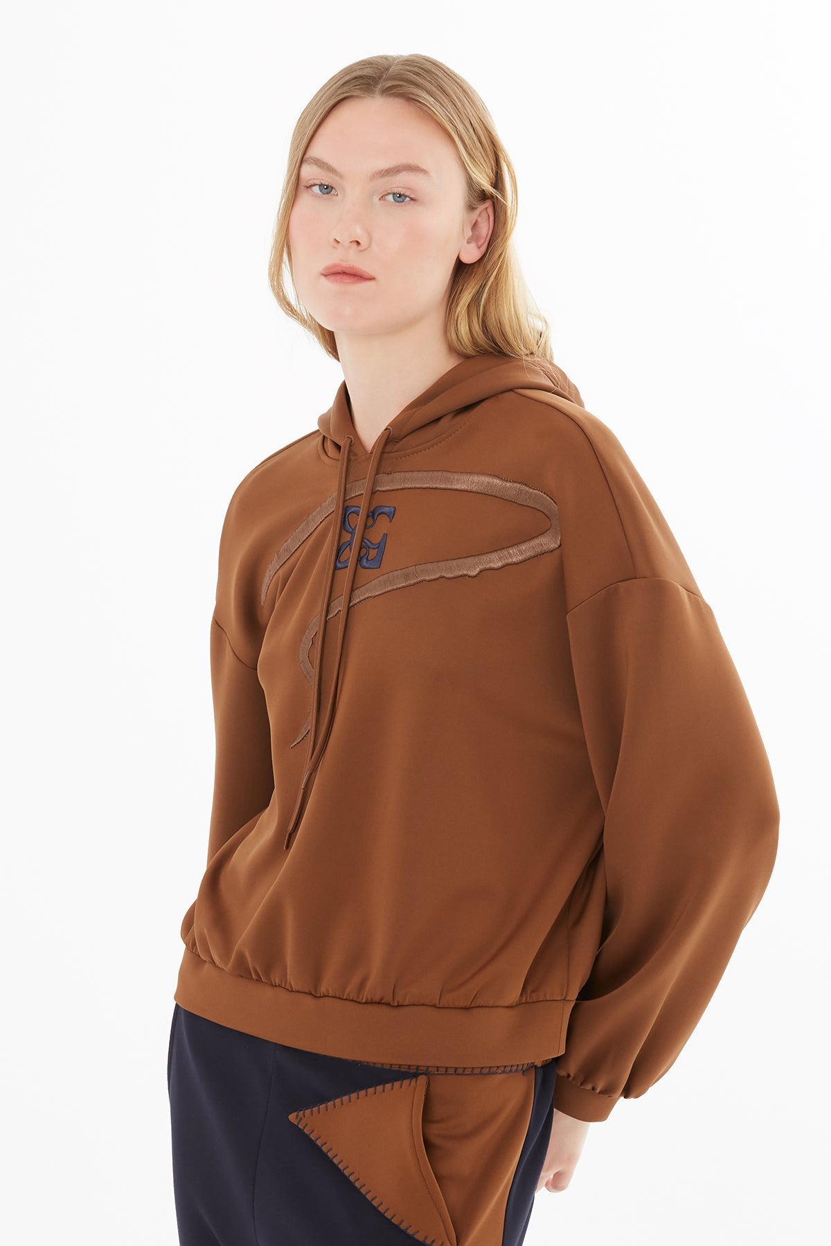 Brown Sweatshirt with G-Logo