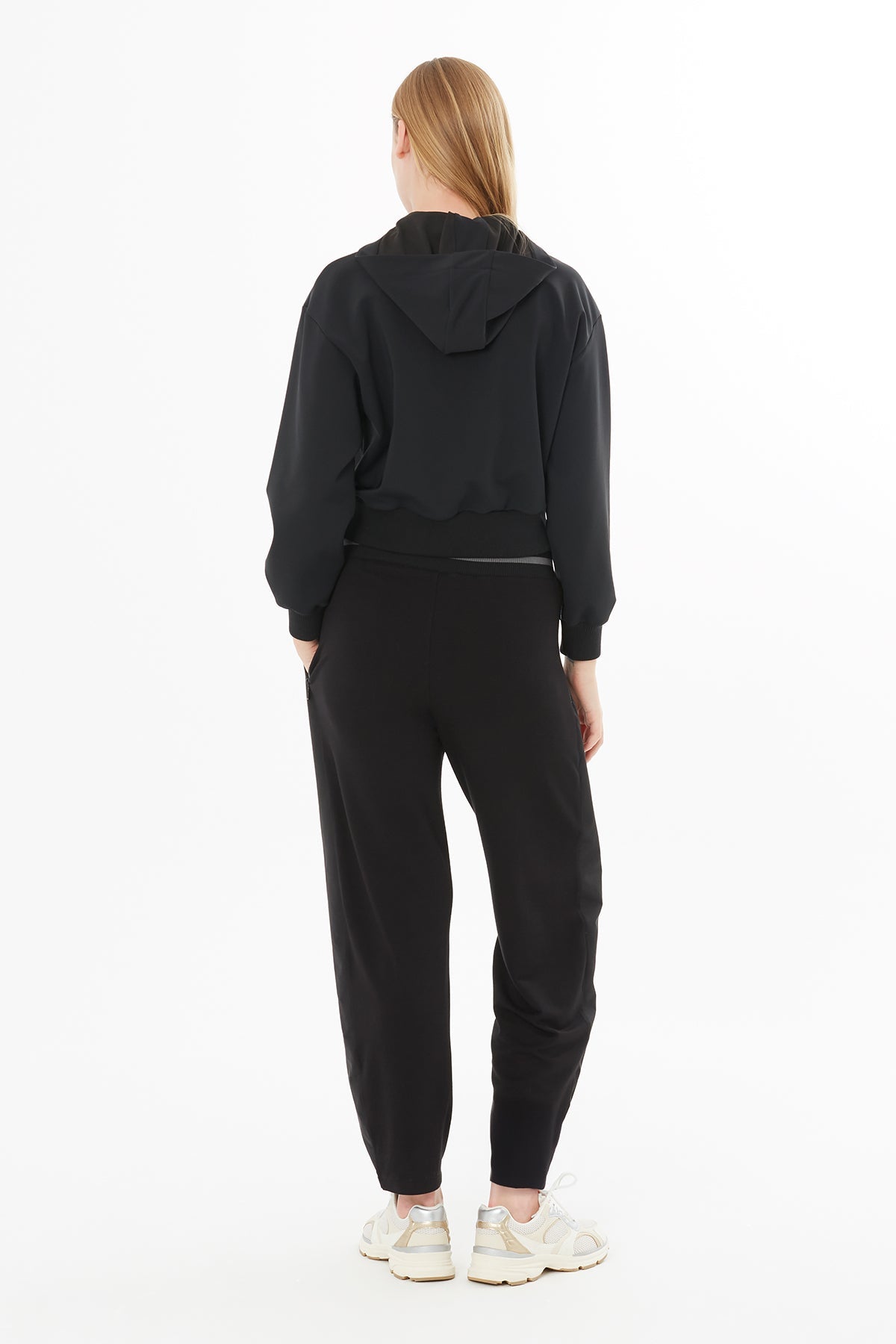 Black Blouse with Front Zip