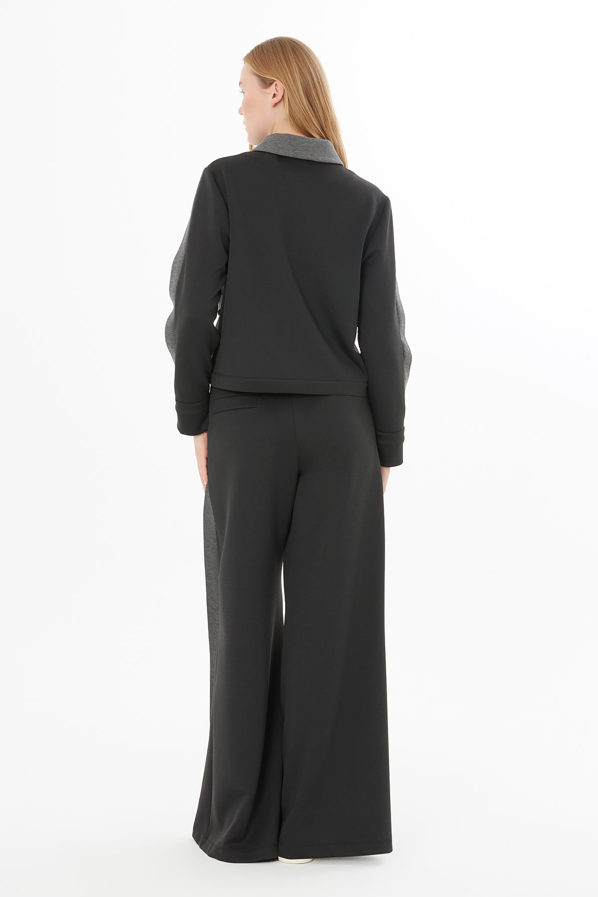 Black Jacket with Stitching Detail