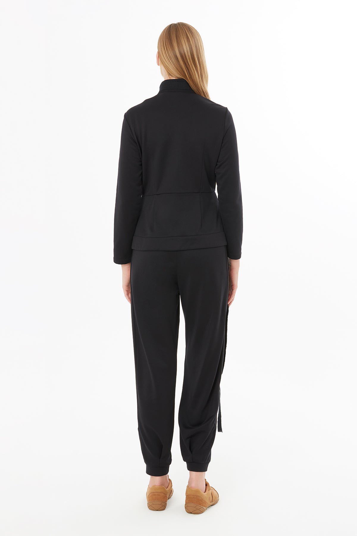 Black Jacket with Accessory Details