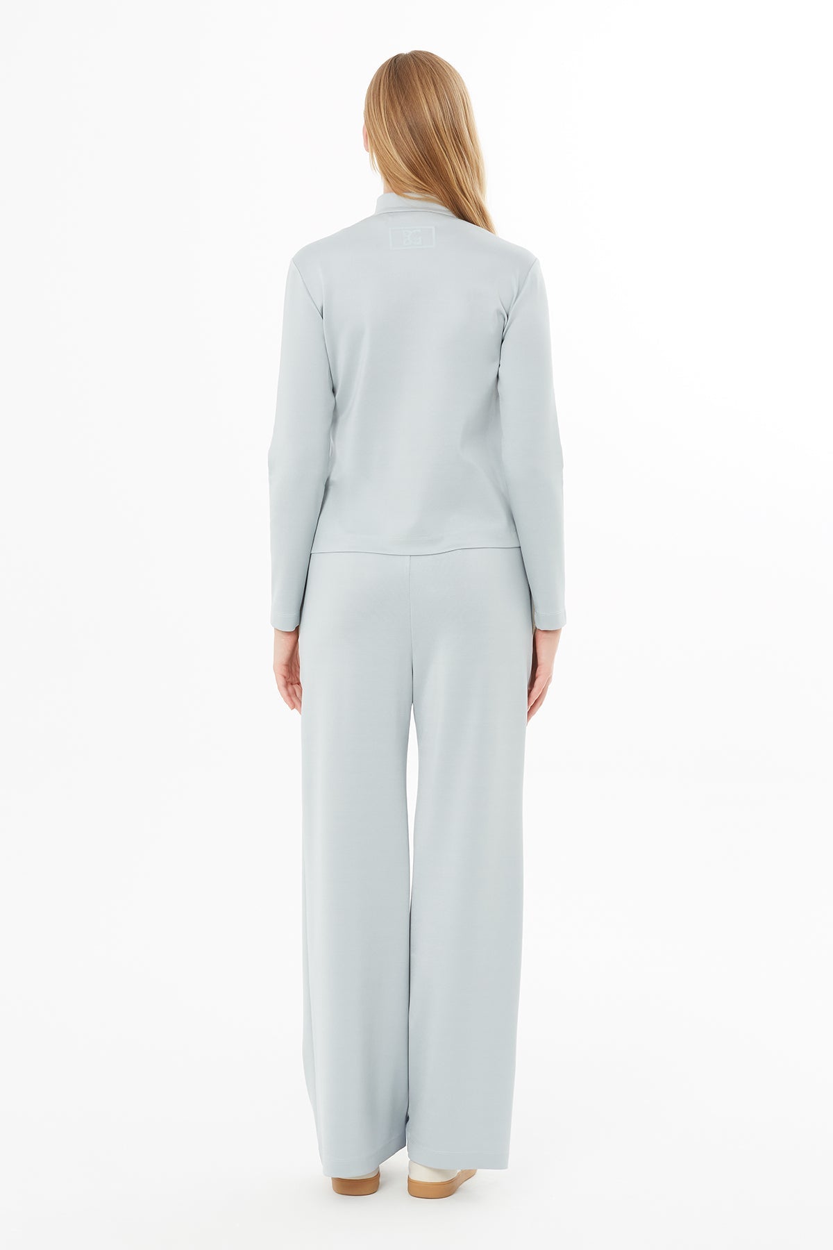 Grey Jacket with Printed Back Detail