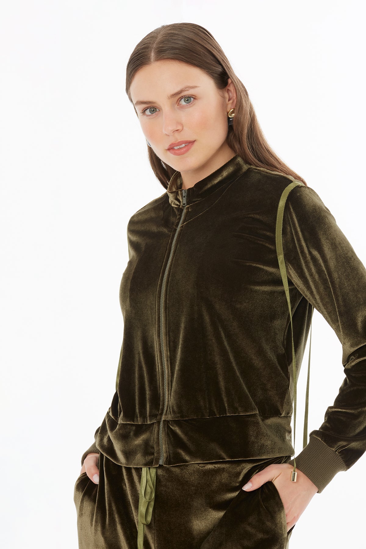 Khaki Velvet Jacket