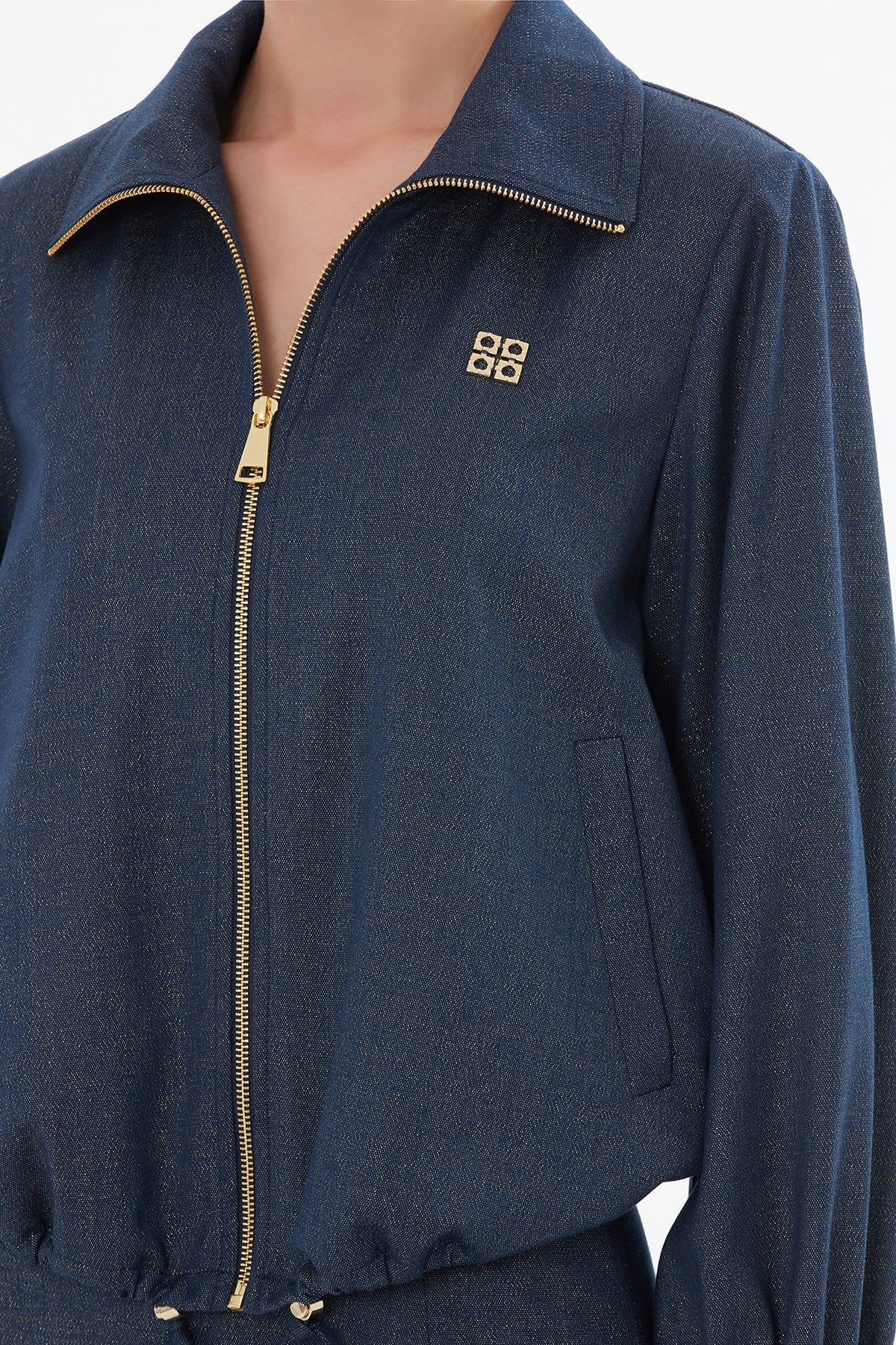 Navy Long Skirt Suit