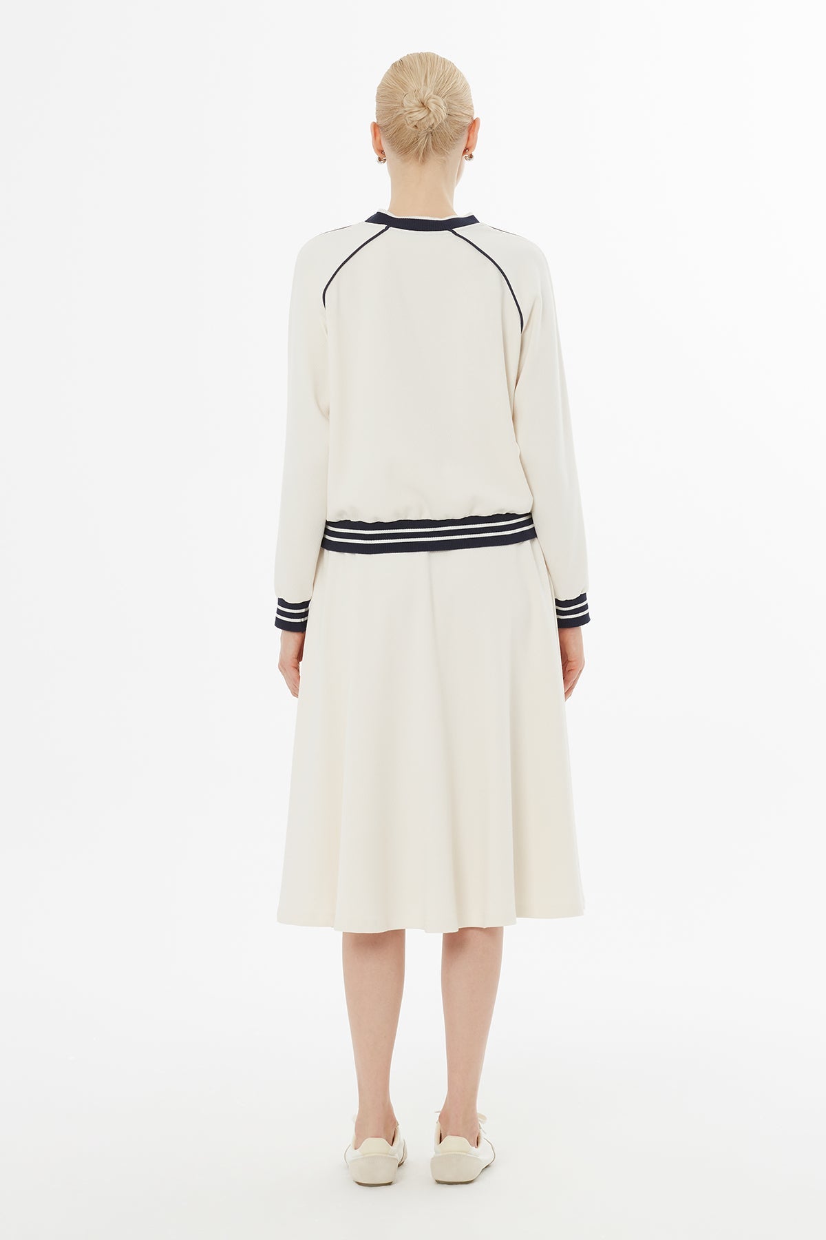 Ecru Logo Set with Midi Skirt