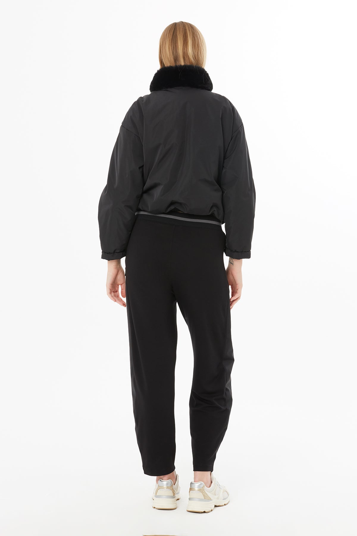 Black High-Collar Jacket