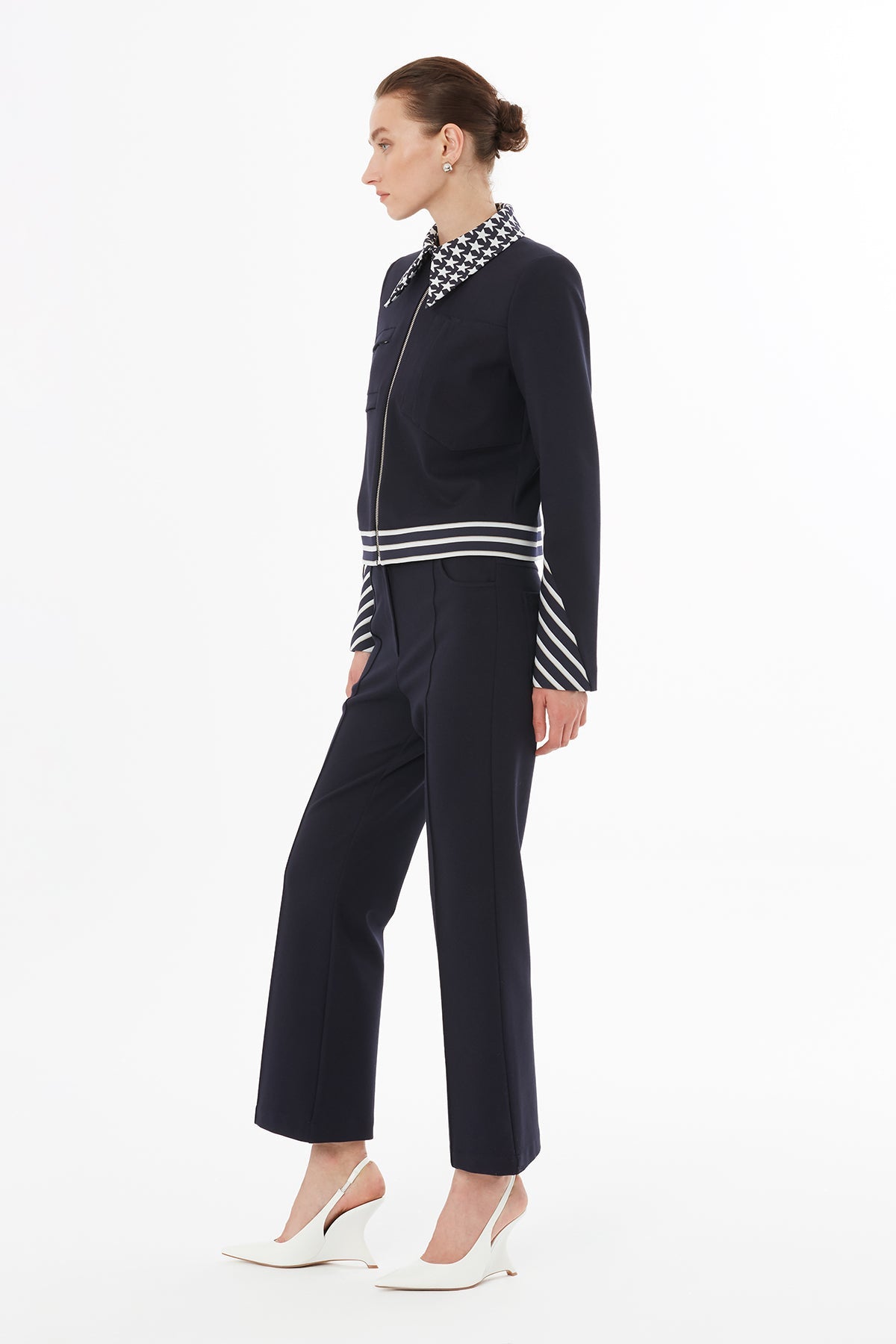 Black Jacket with Zipper Closure