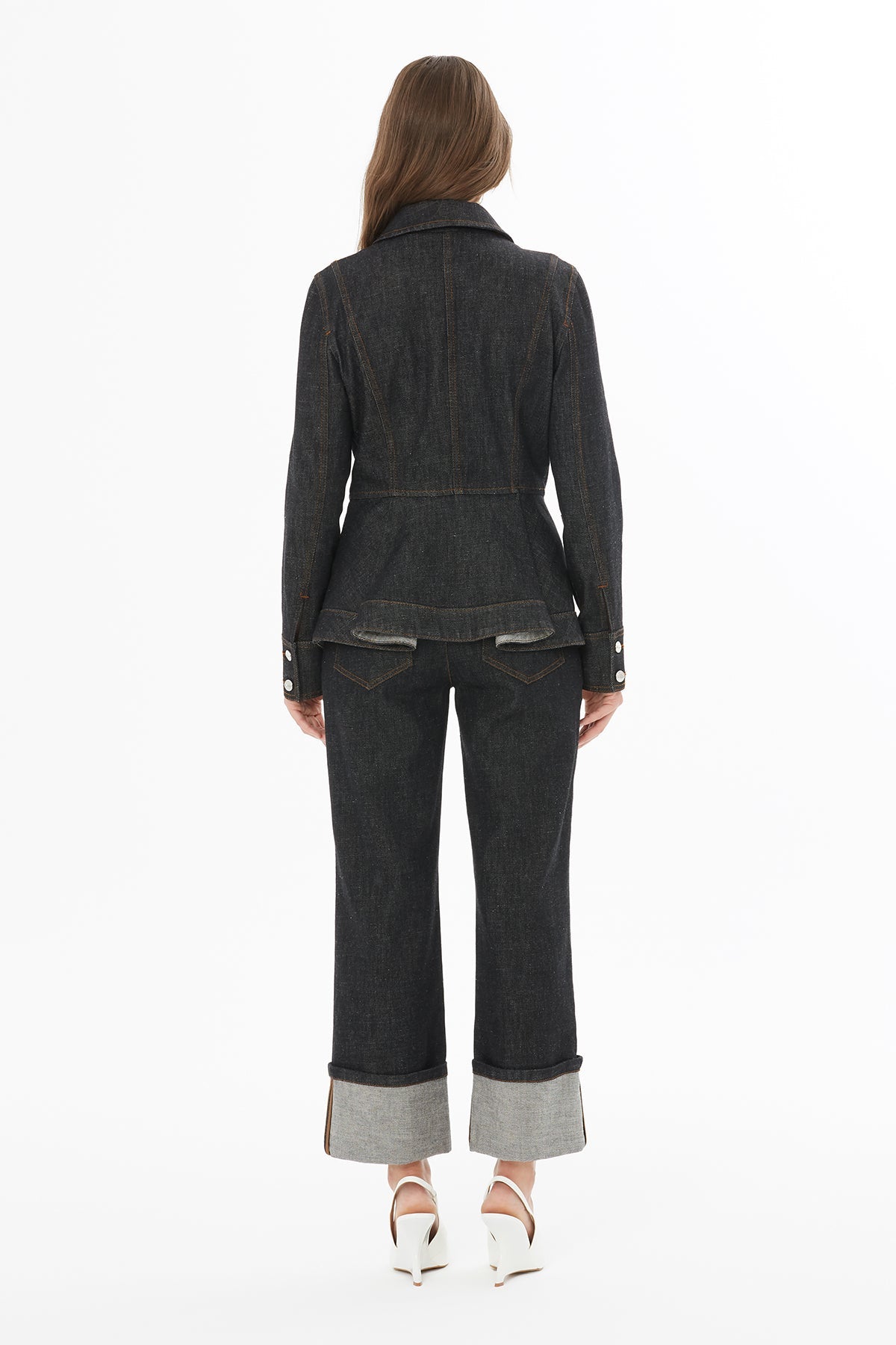 Black Jacket with Button Detail