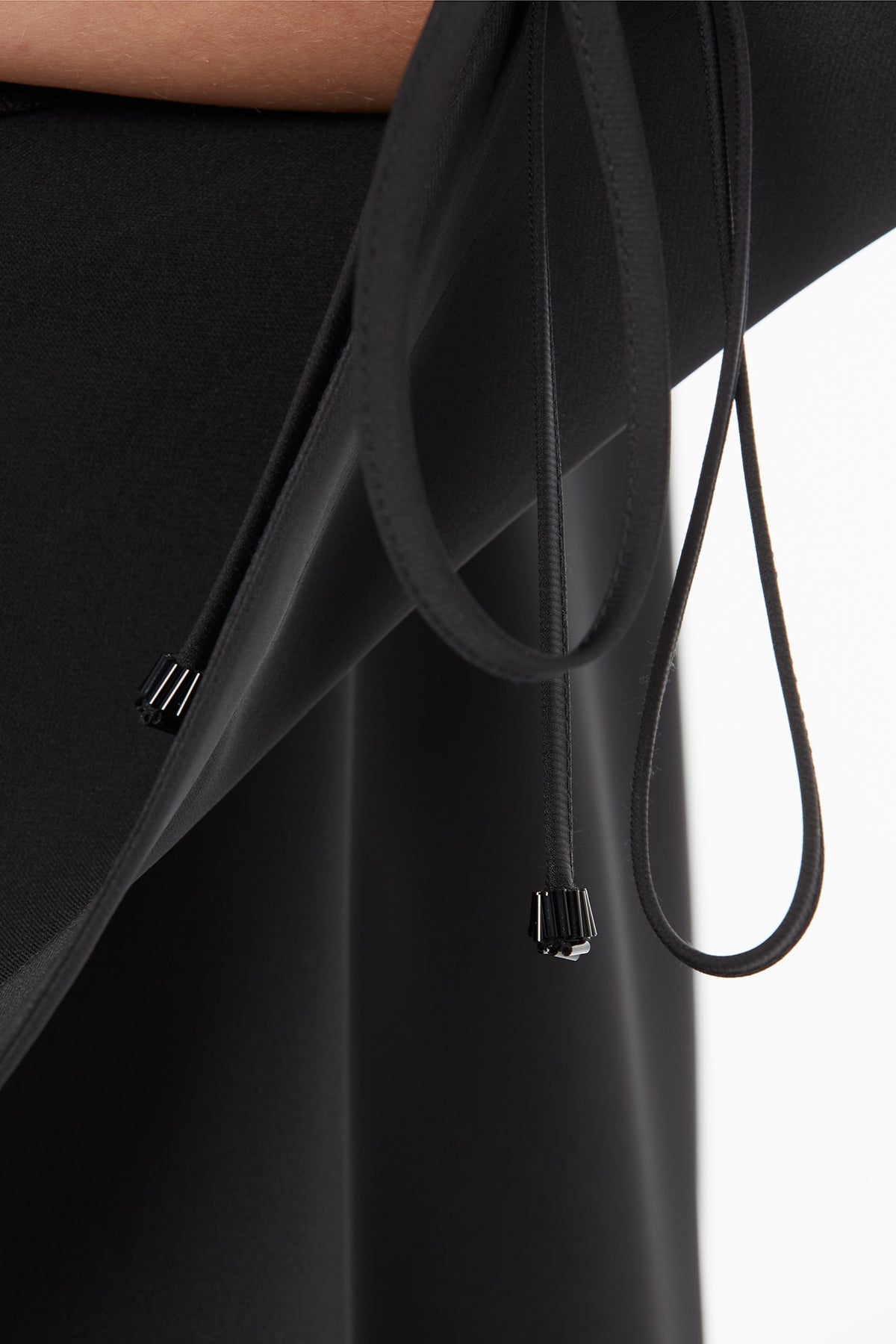 Black Long V-Neck Dress