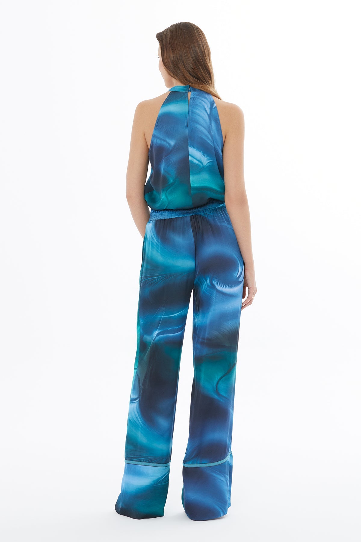 Striped Pattern Loose Fit Unlined Pants