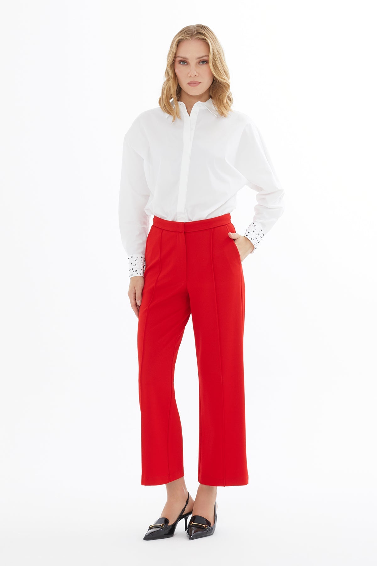 Red Hook-Closure Palazzo Pants