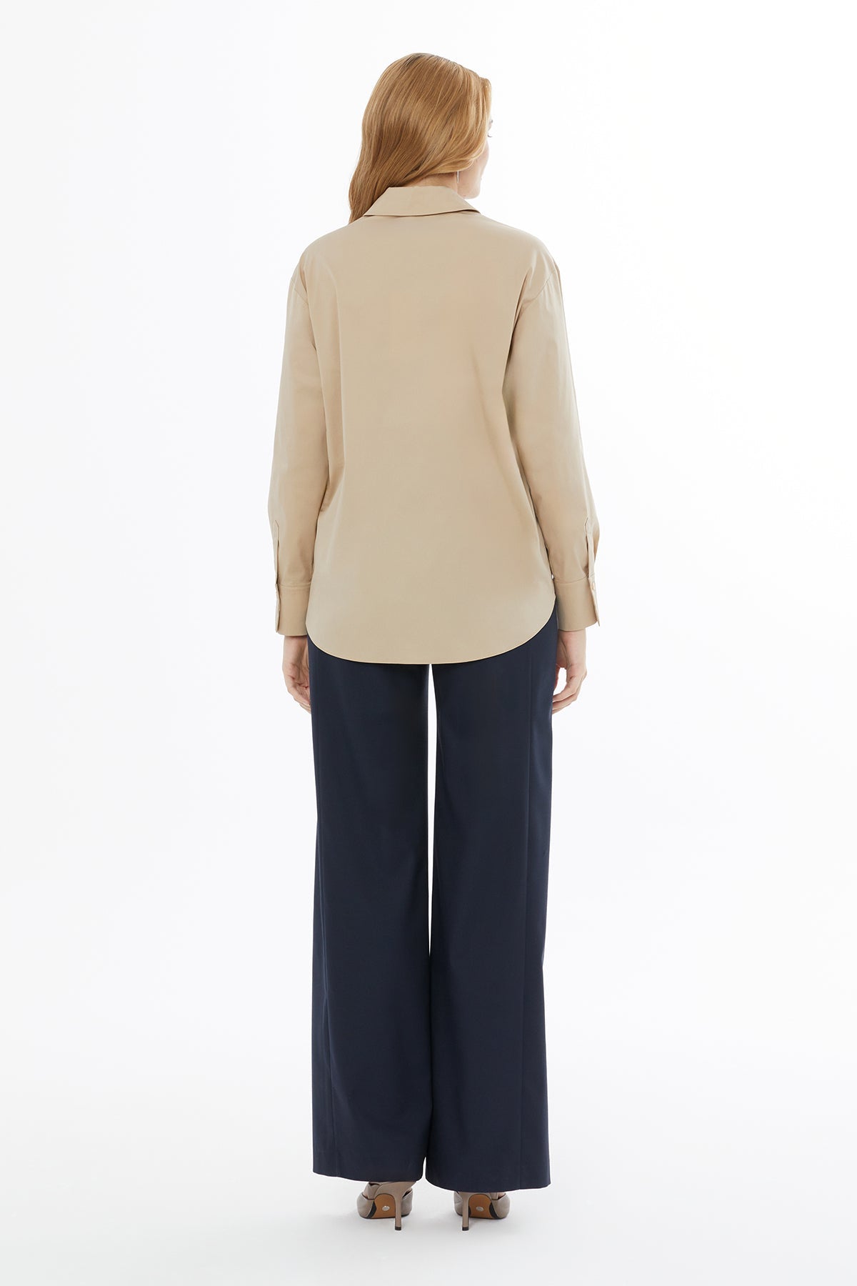 Beige Beaded Shirt