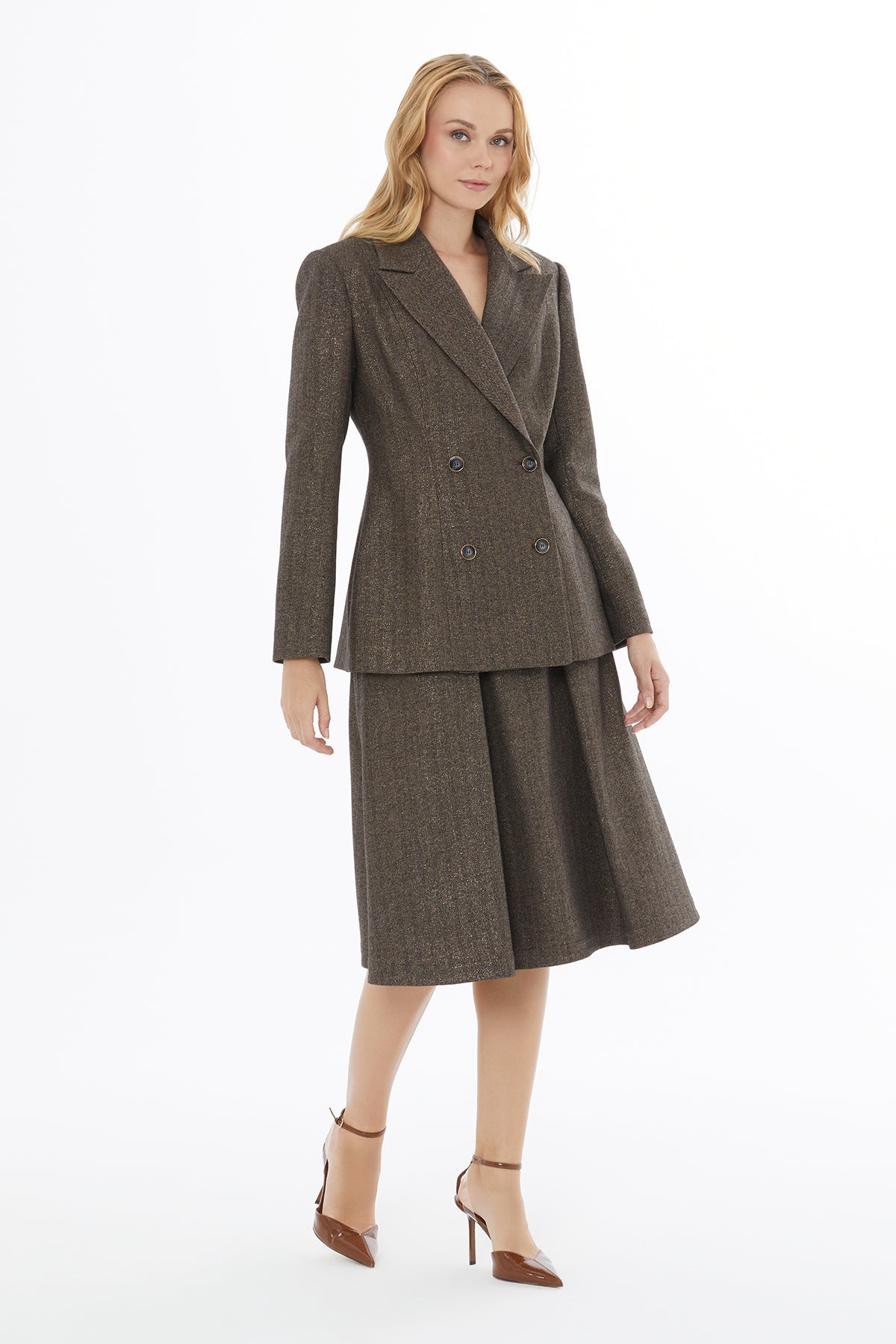 Brown Button-Down Jacket