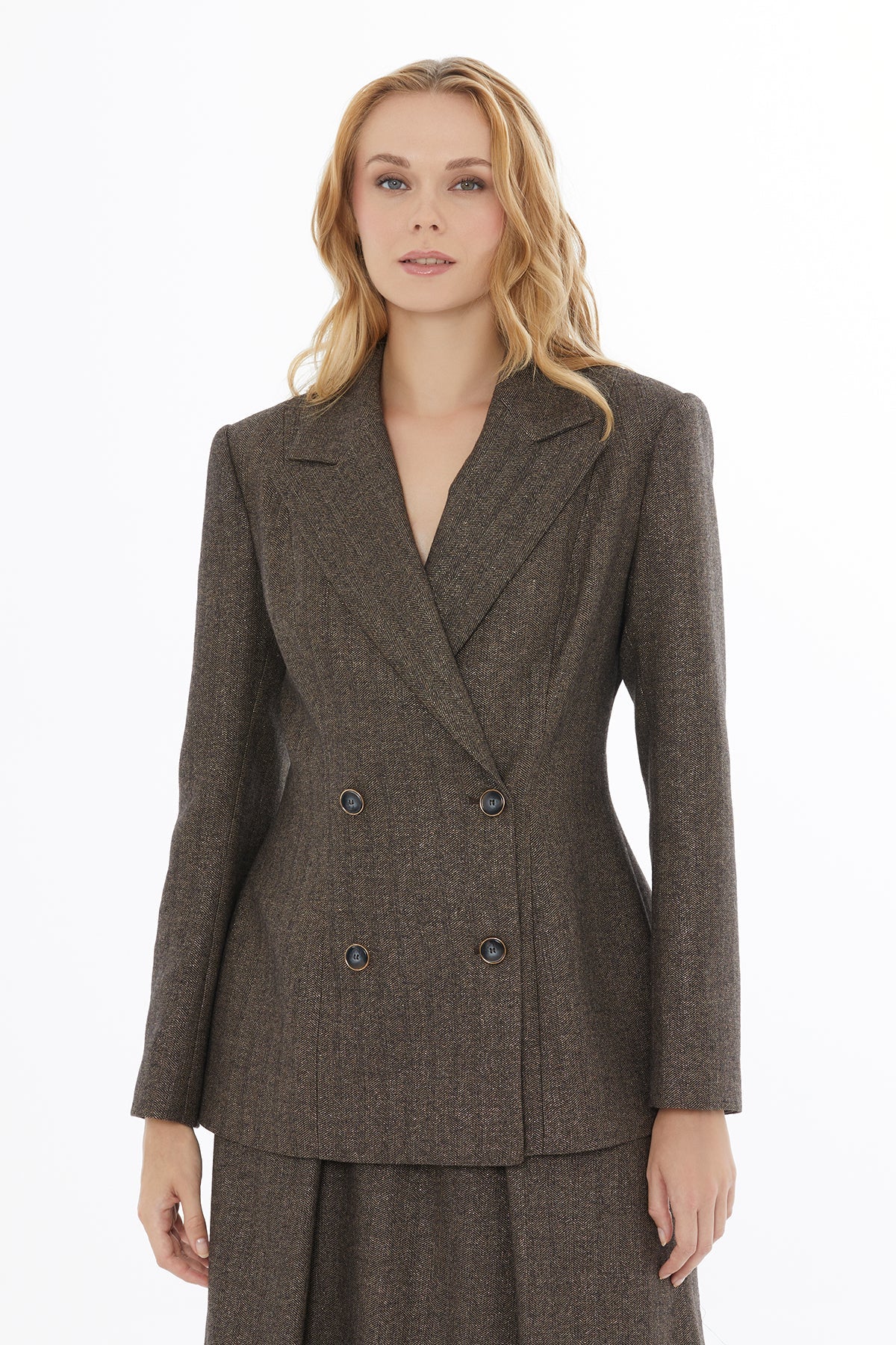 Brown Button-Down Jacket