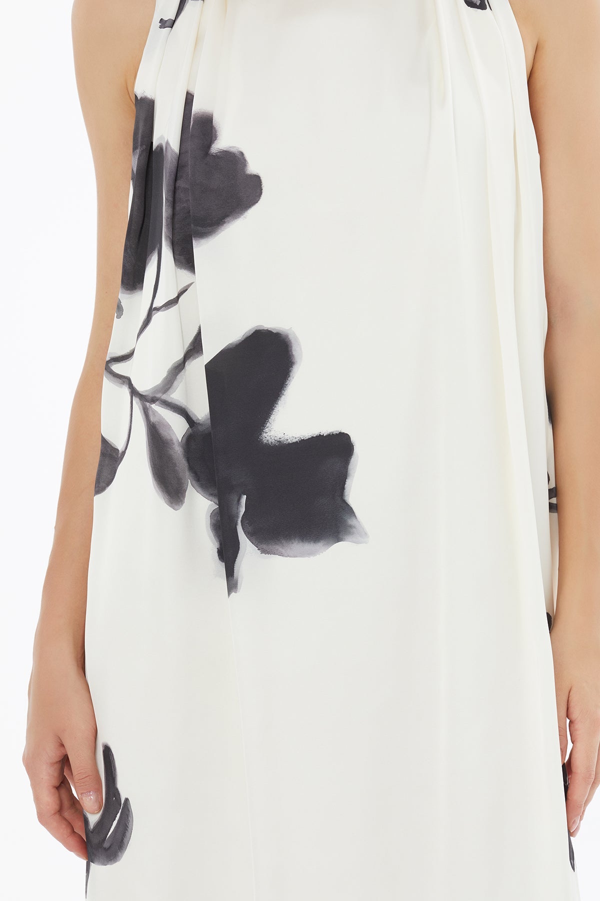 Printed Sleeveless Midi Dress