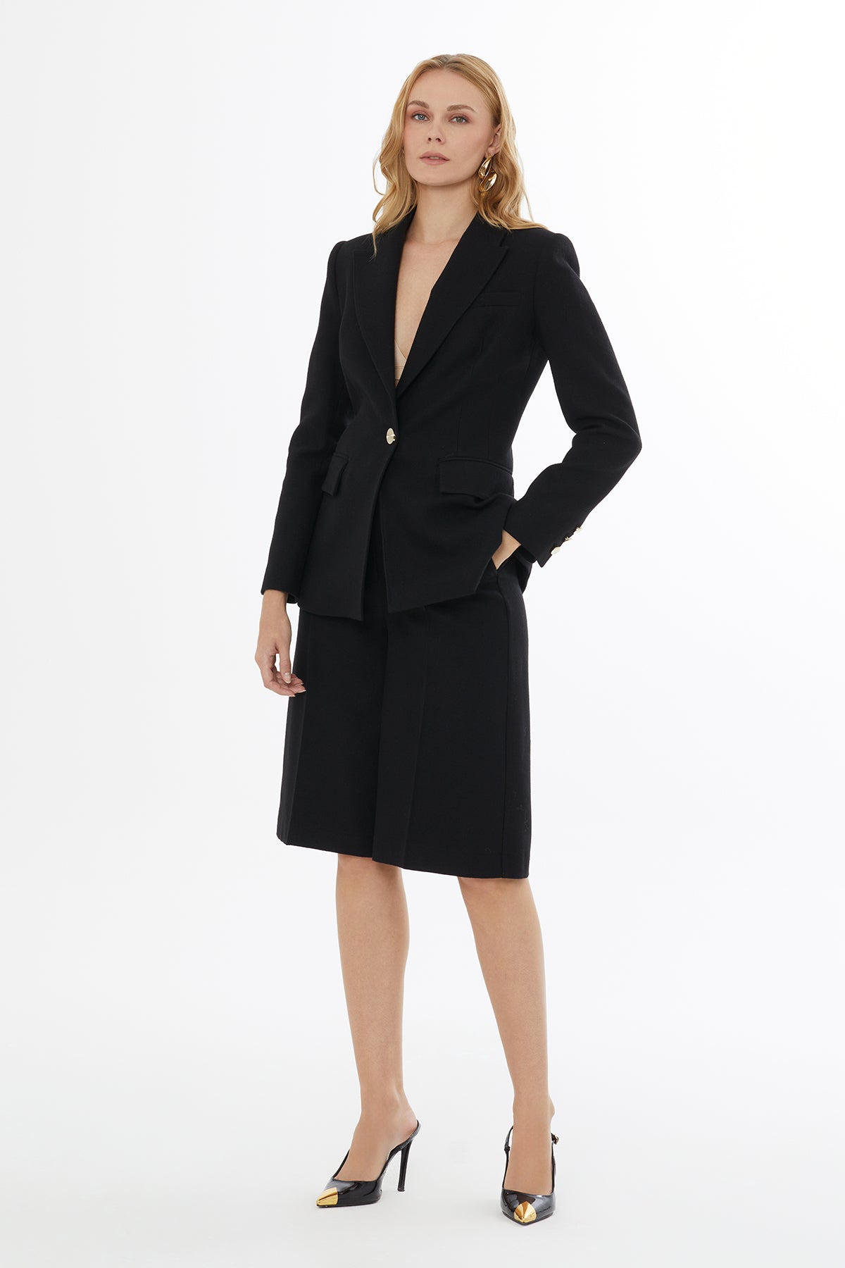 Black Jacket with Back Closure