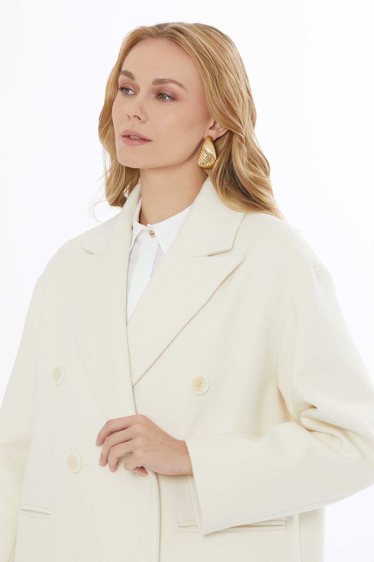 White Coat with Back Slit