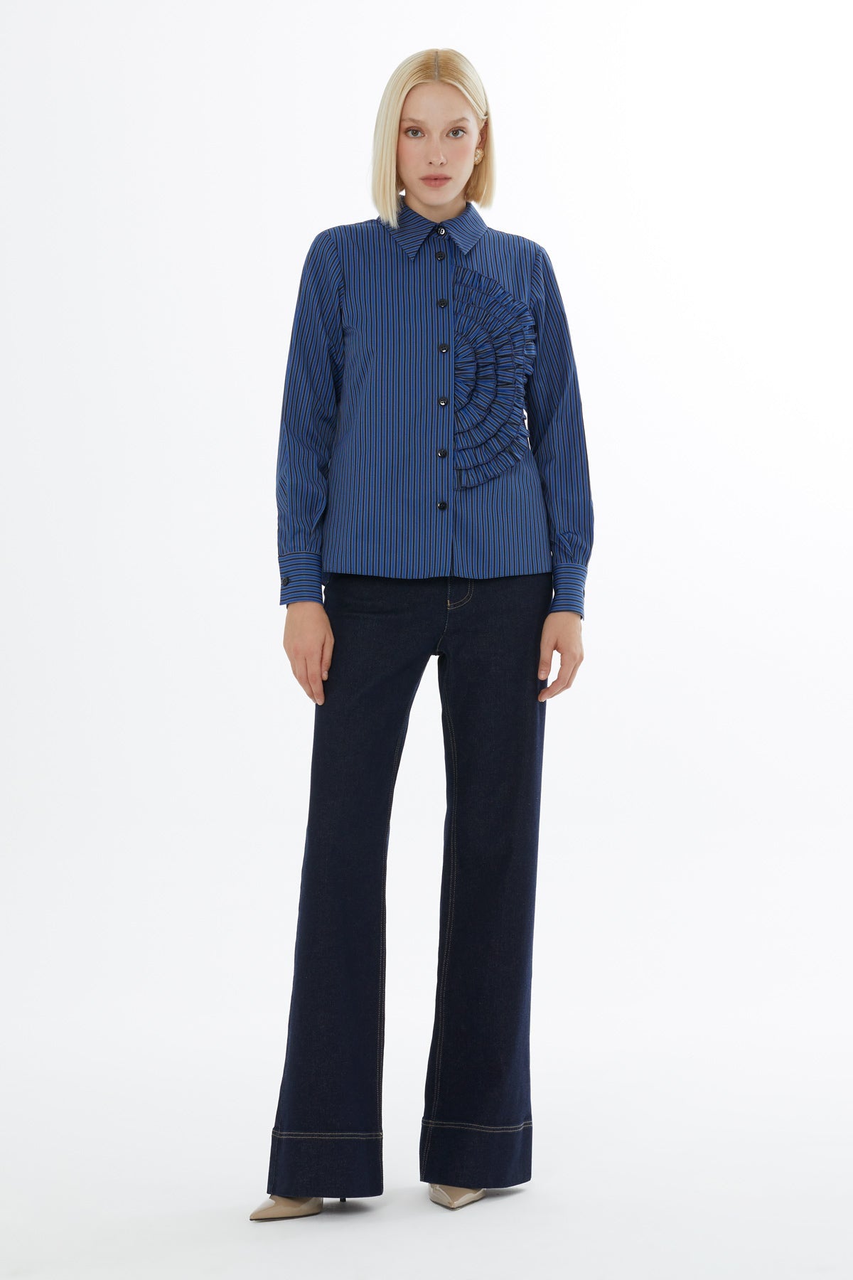 Blue Button-Down Collar Shirt