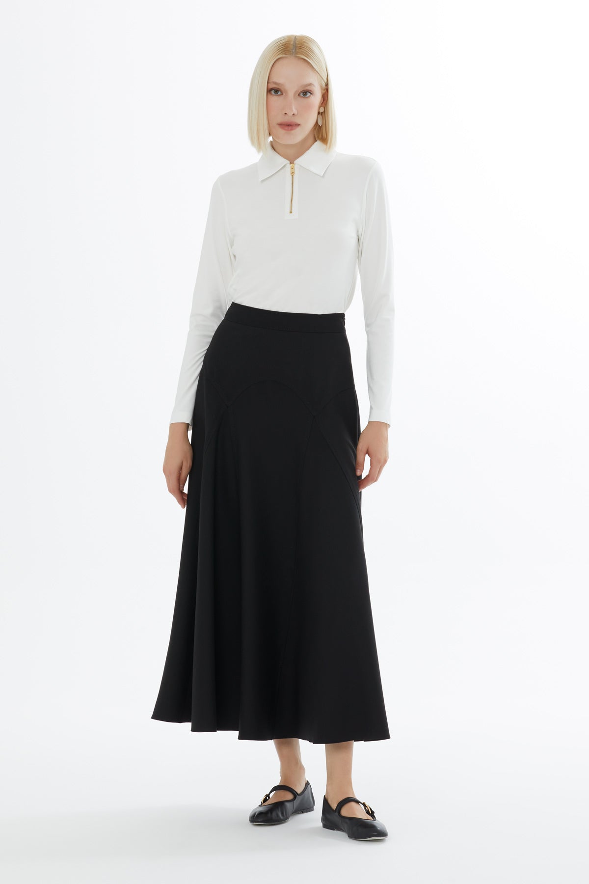 Black Midi Skirt