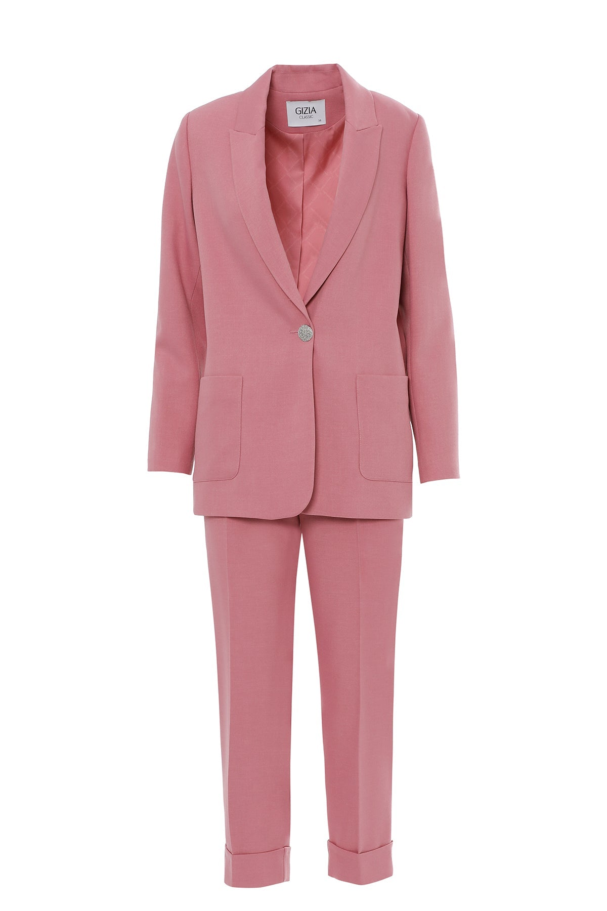 Pink Suit with Carrot Pants