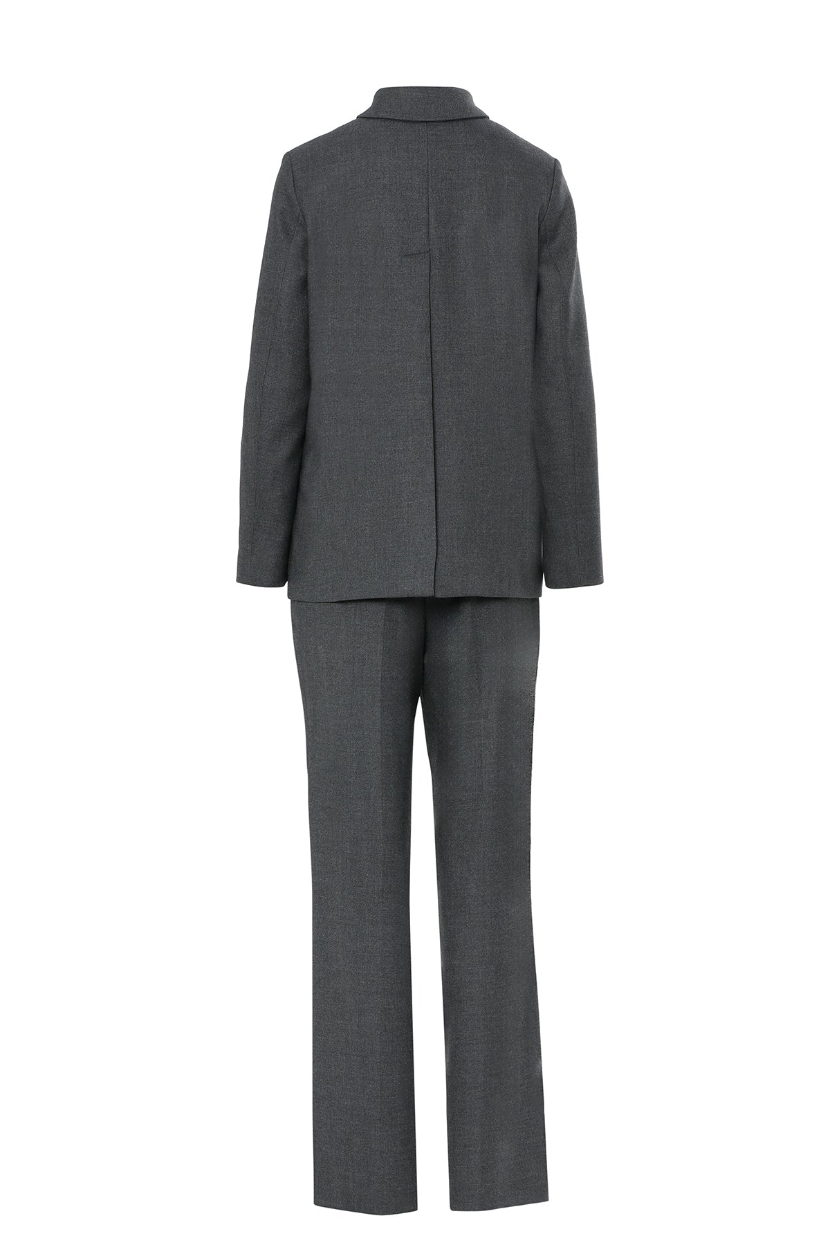 Boxy Jacket Shirt Trousers with Straight Legs Set