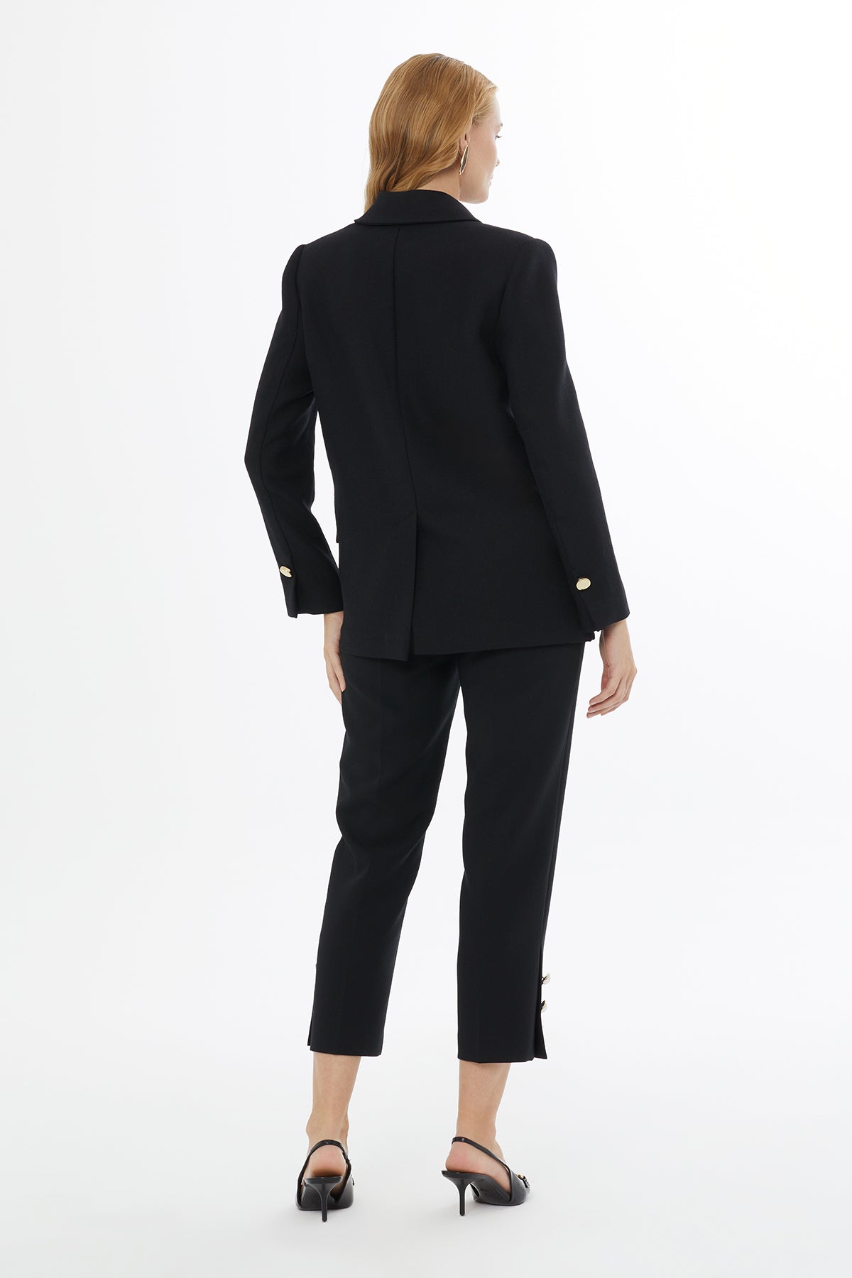 Black Jacket with Front Buttons