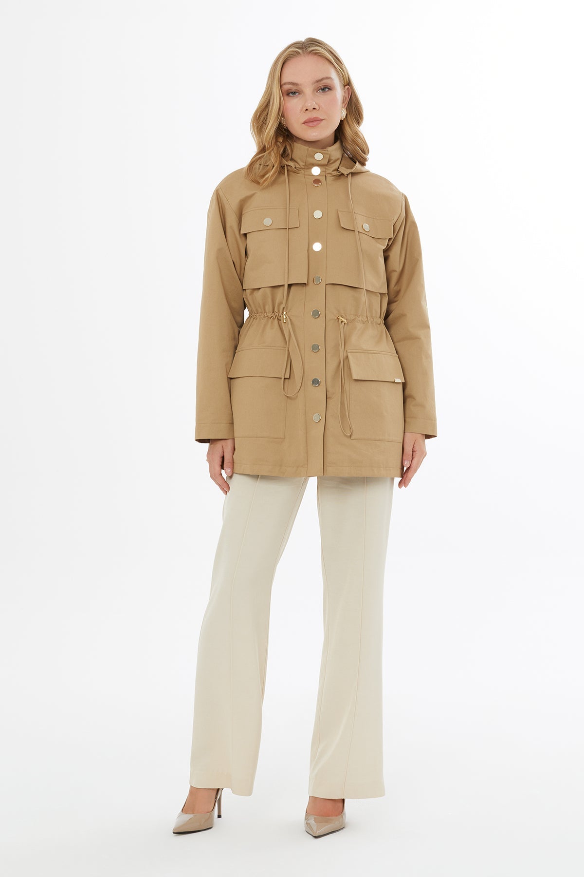 Brown Jacket with Front Pockets