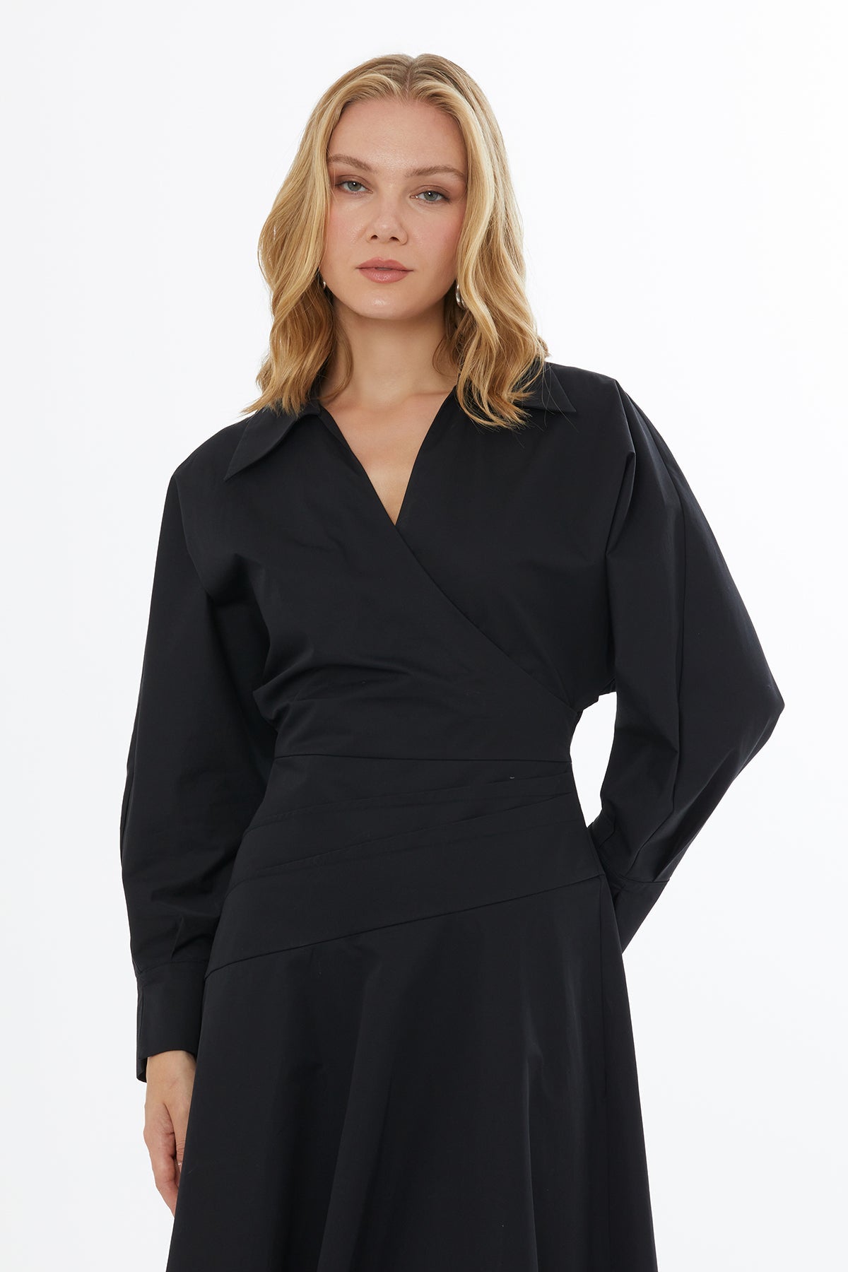 Black Maxi Dress with Hidden Zipper