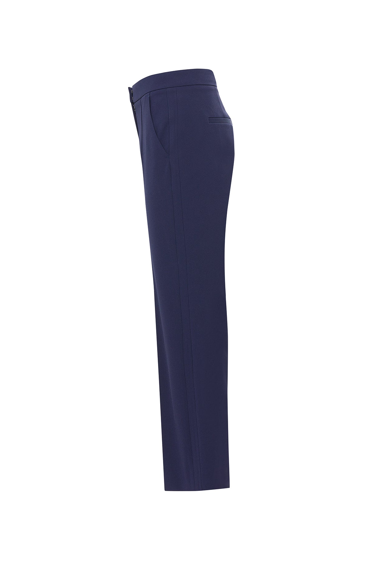 Blue Classic Fabric Trousers