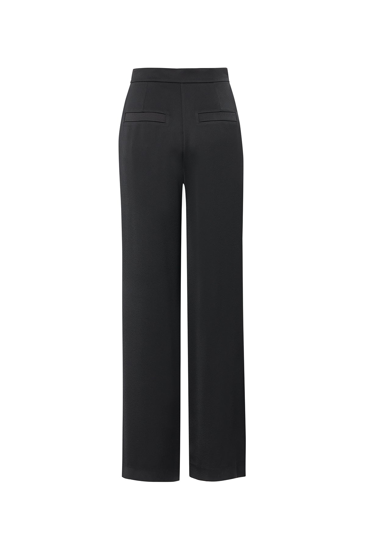 Black Trousers with Pleated Details