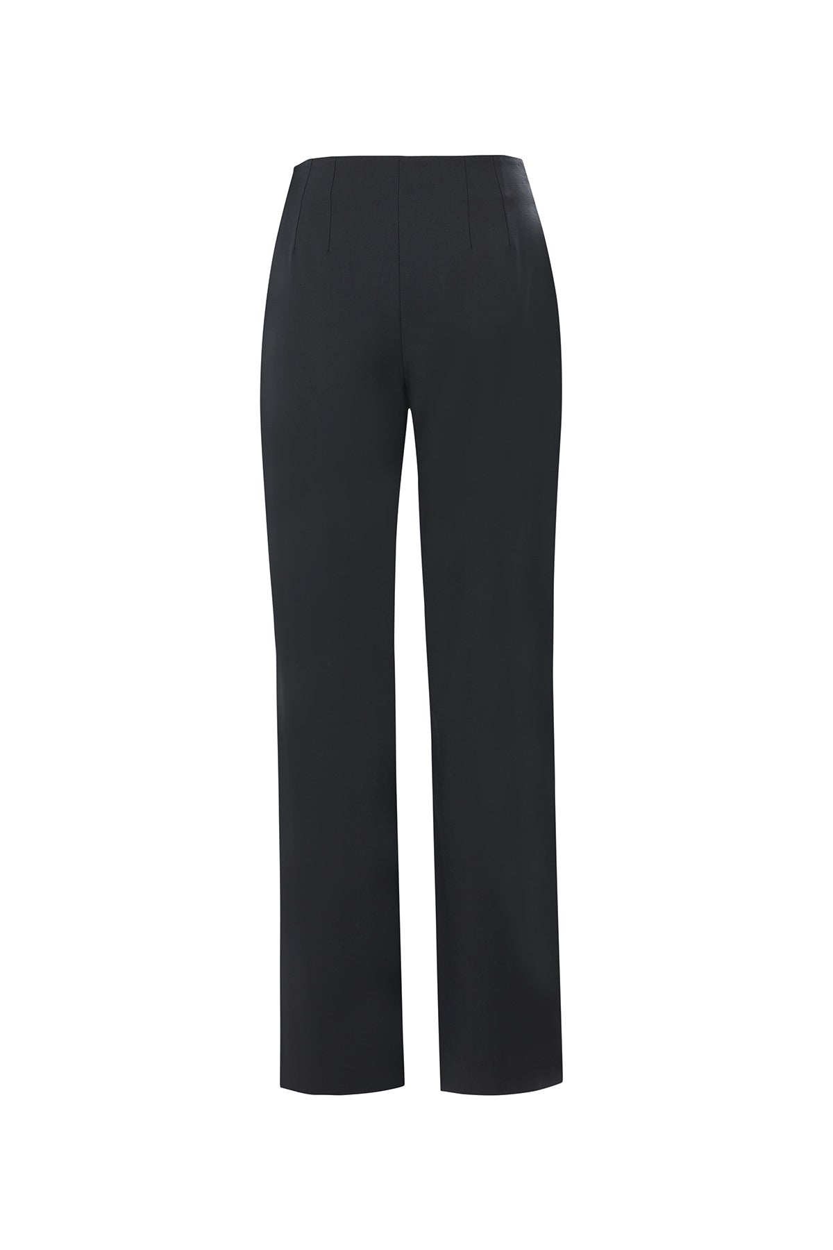 Black Trousers with Hook Closure