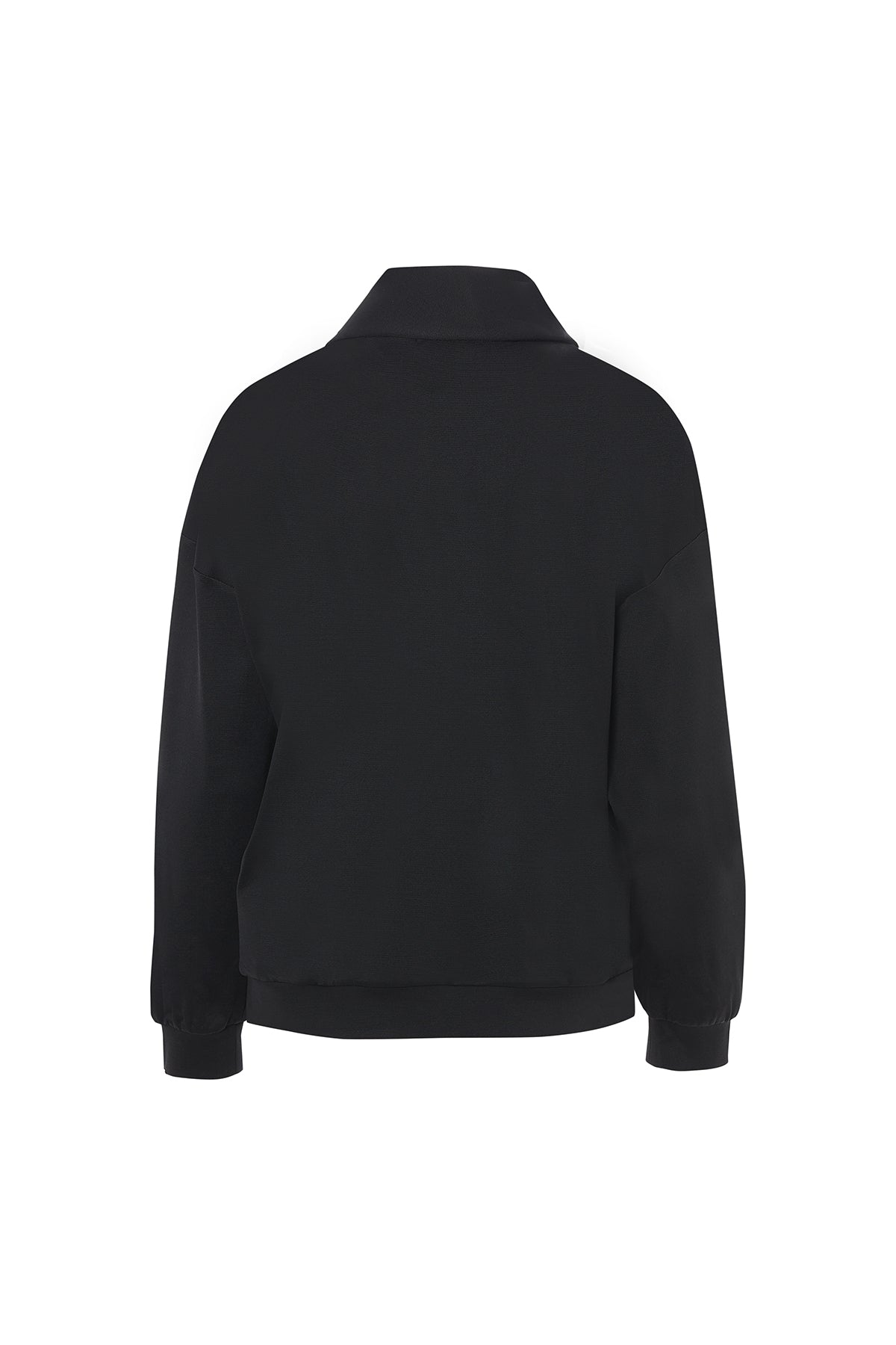 Black Blouse with Front Tie Detail