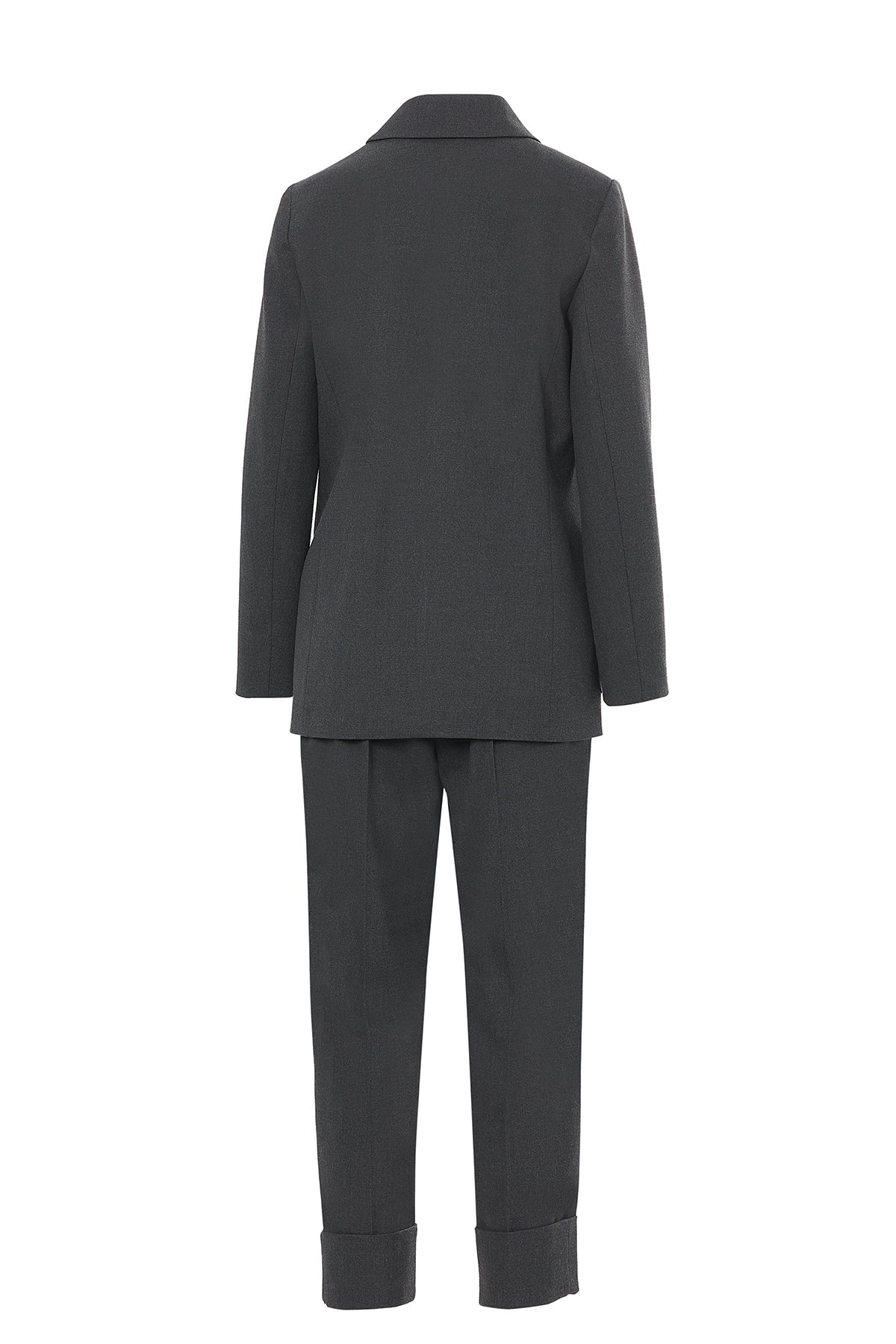 Black Suit with Metal-Button Jacket