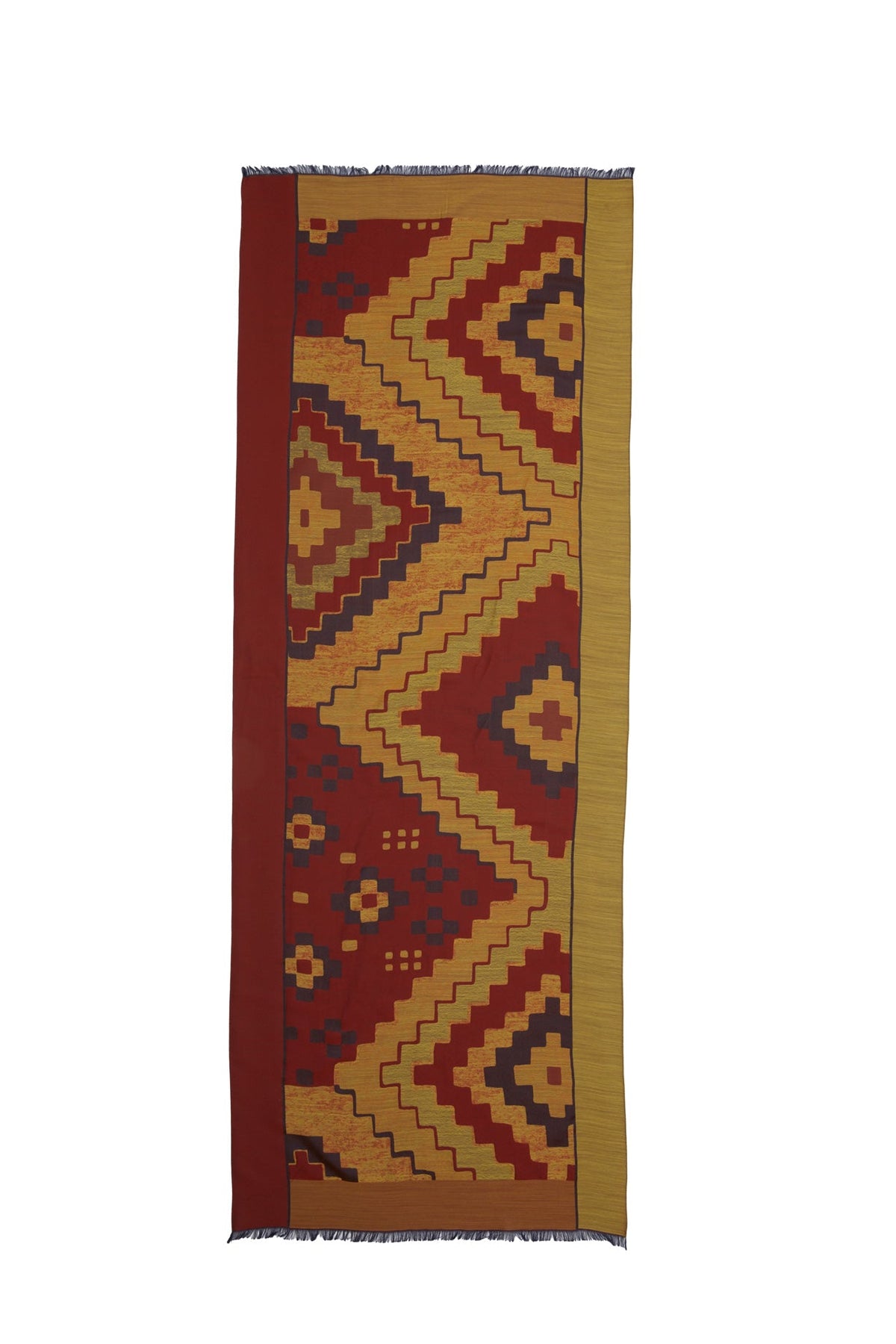 Geometric Patterned Long Shawl