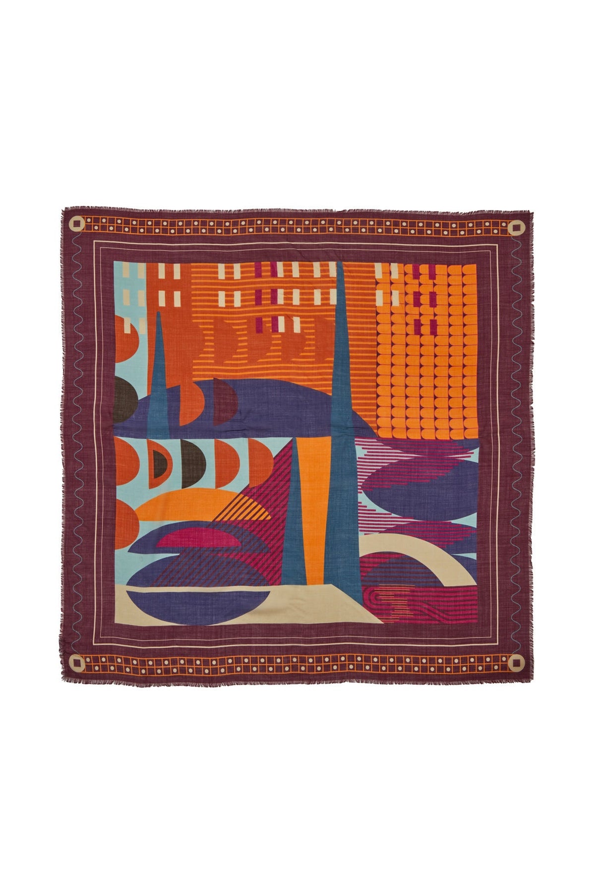 Geometric Patterned Scarf