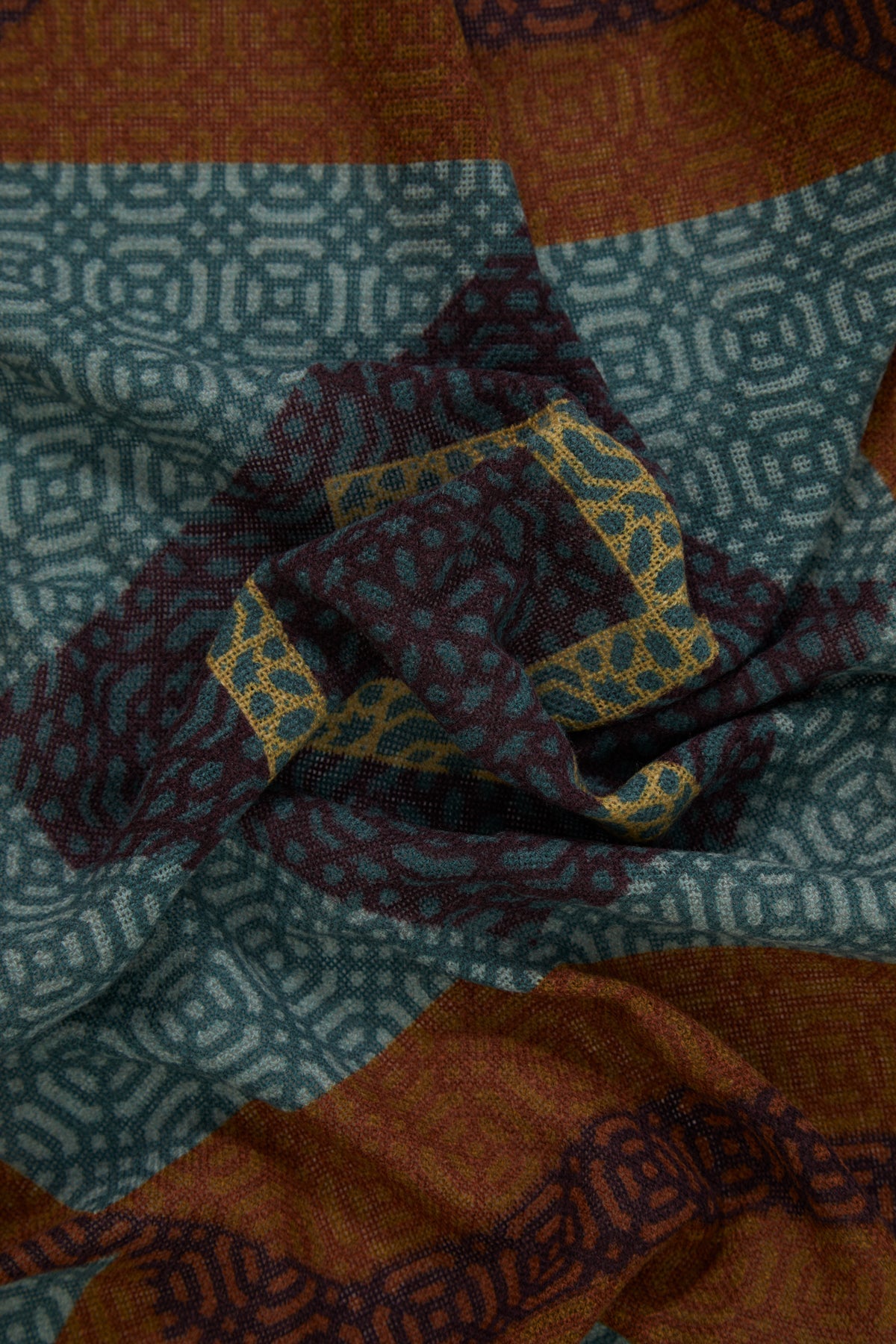 Geometric Patterned Long Shawl