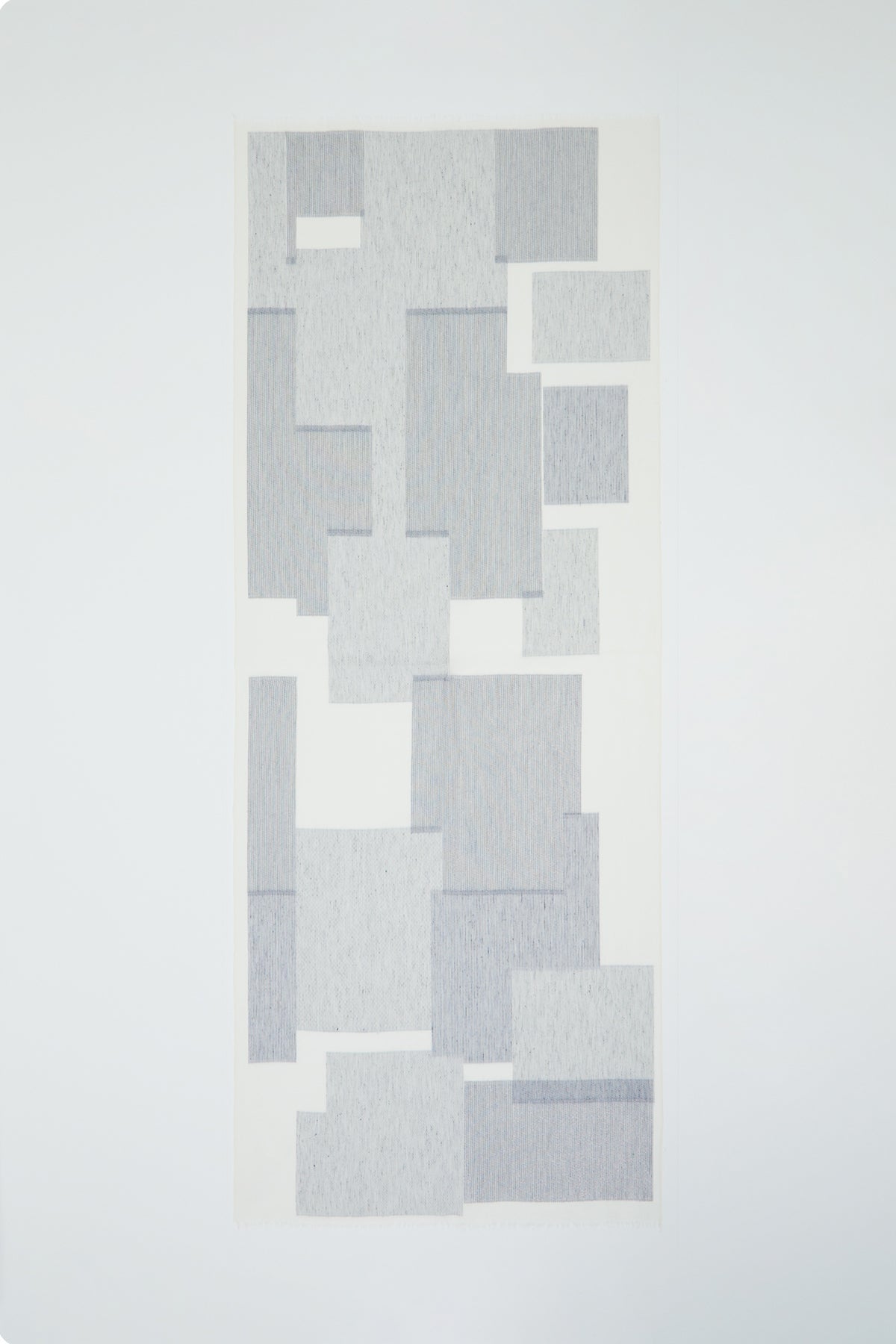 Square Patterned Grey Shawl