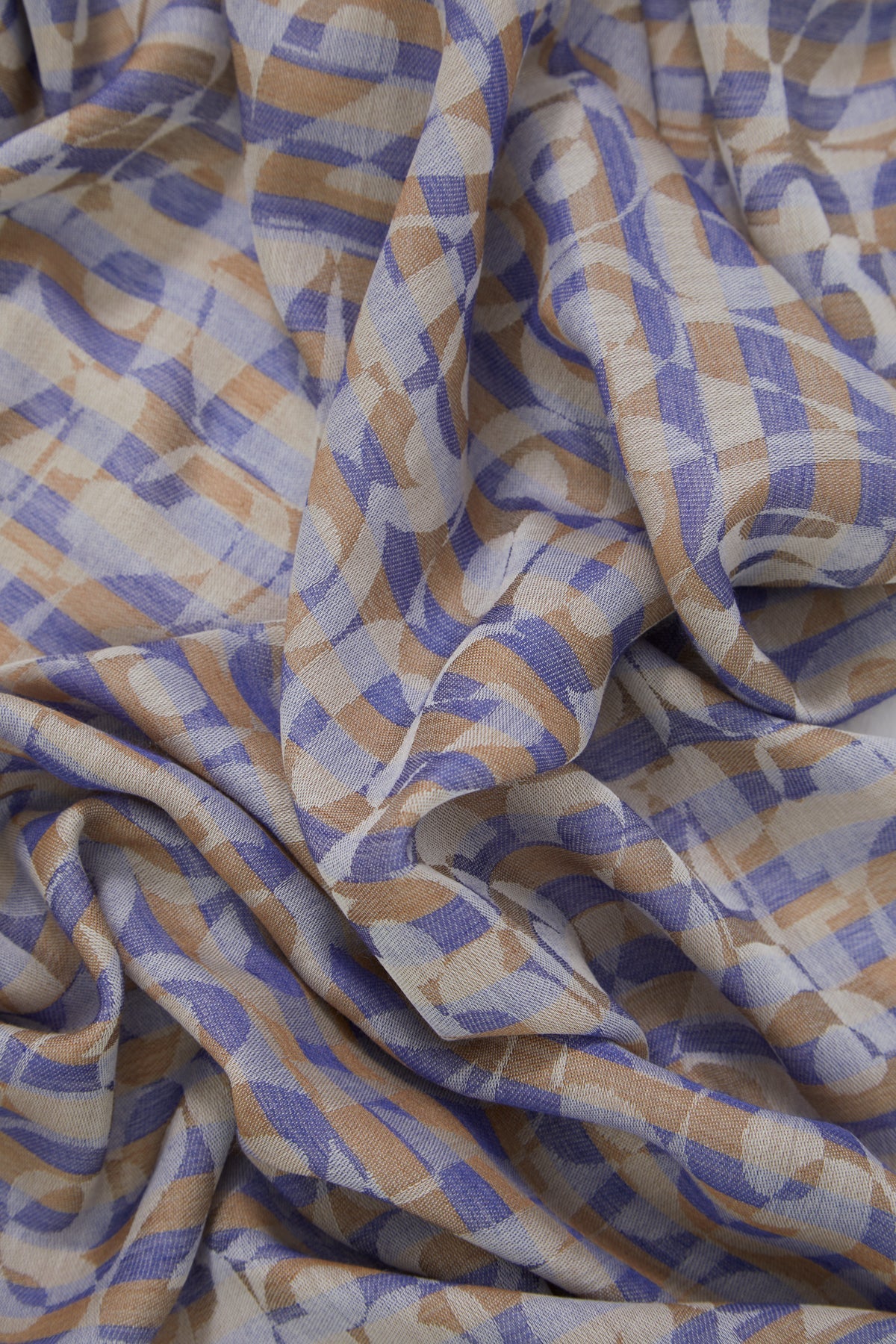 Striped Scarf with Number Details