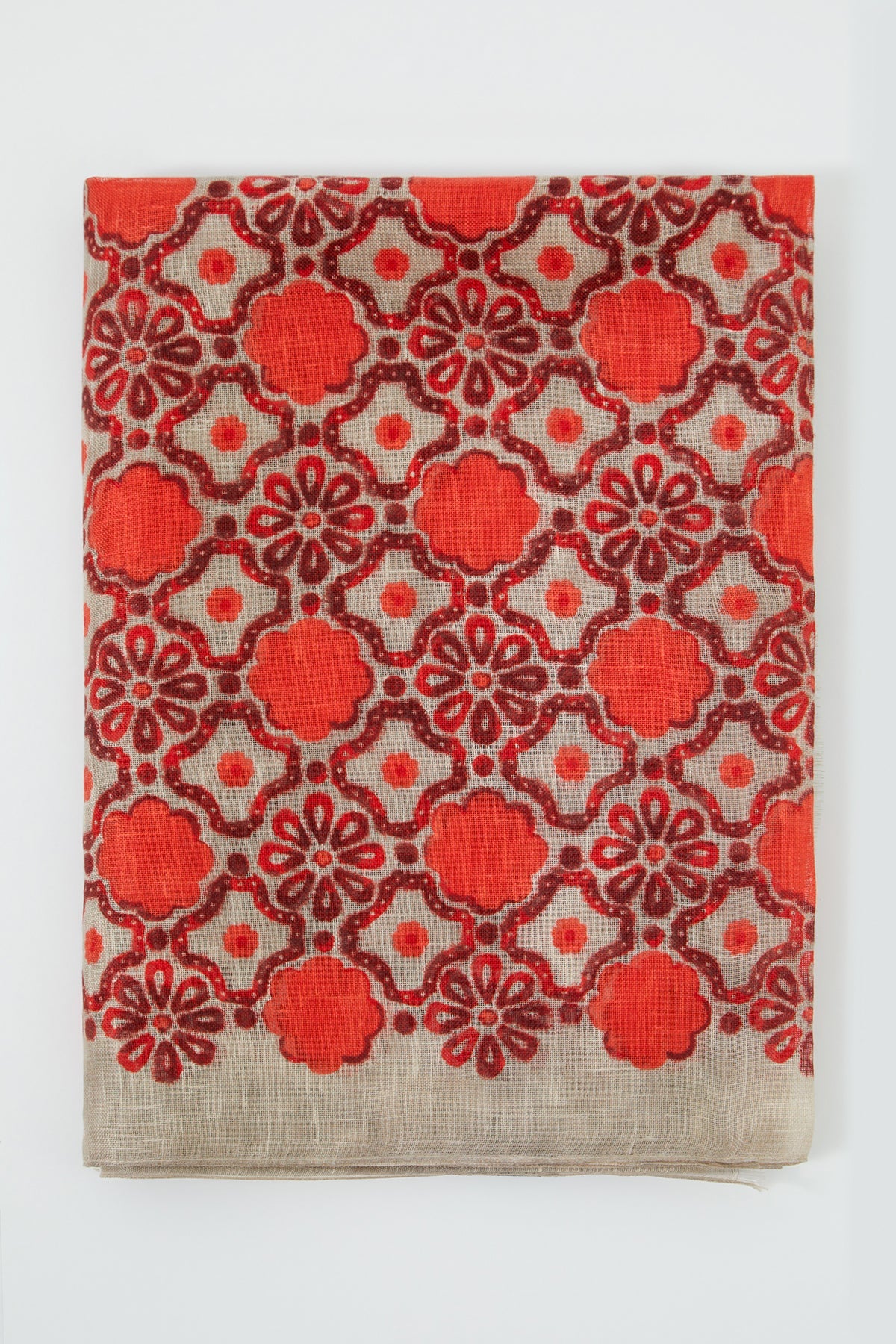 Scarf with Ethnic Pattern