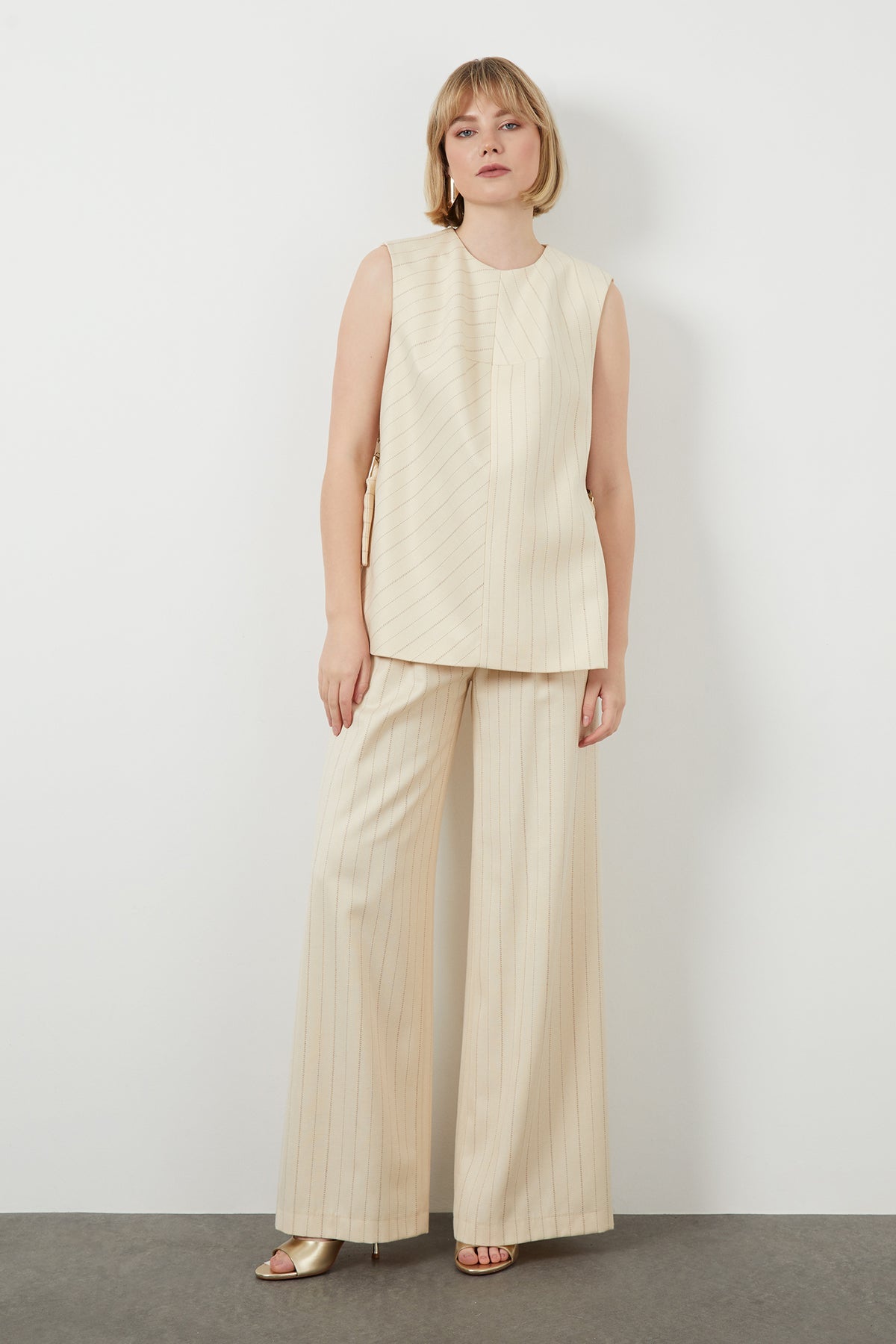 Striped Sleeveless Vest