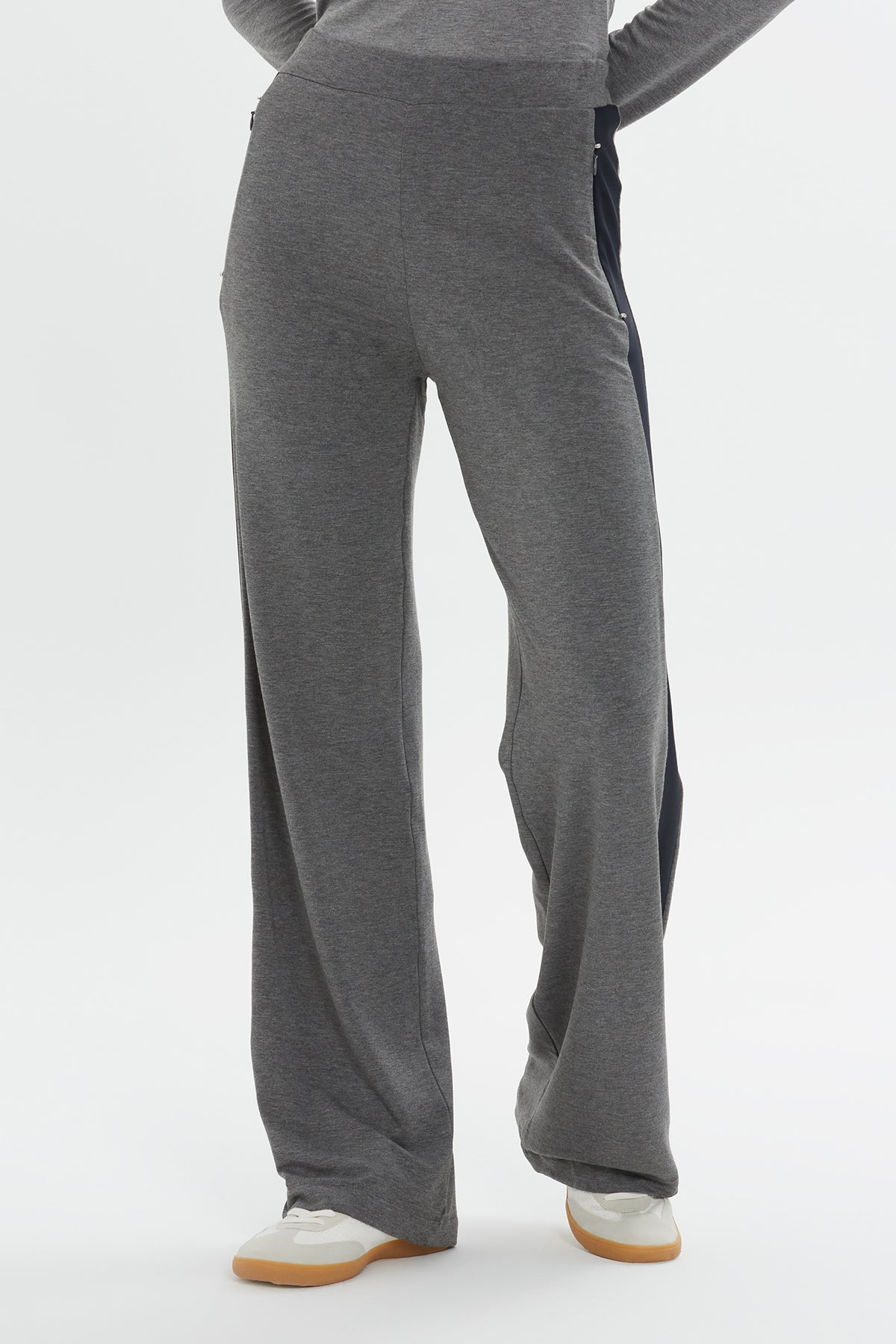 Grey Relaxed-Fit Sweatpants