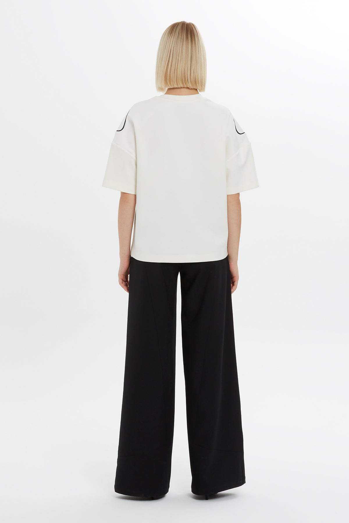 Ecru Graphic Printed T-Shirt