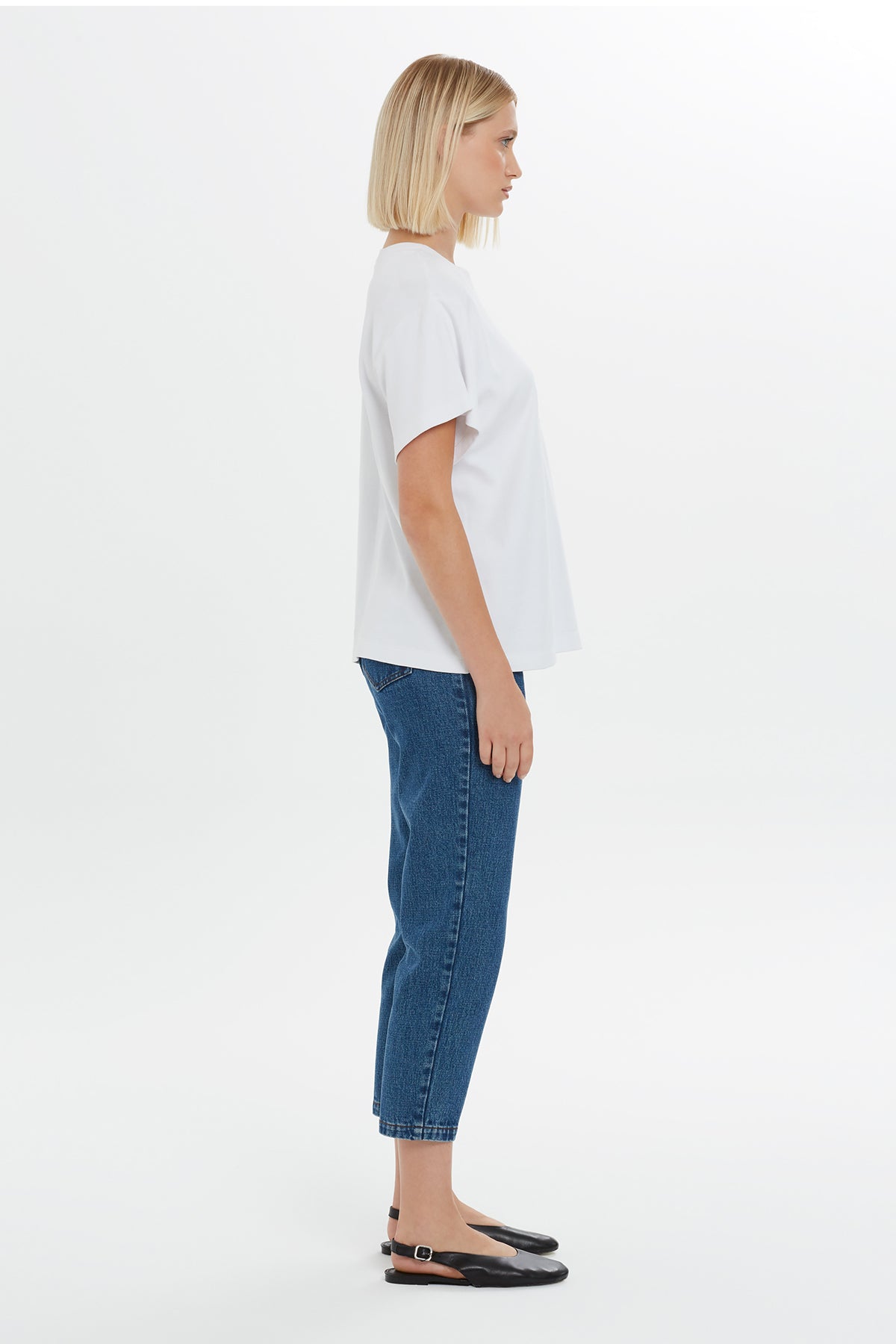 Ecru Tag Embroidered T-Shirt