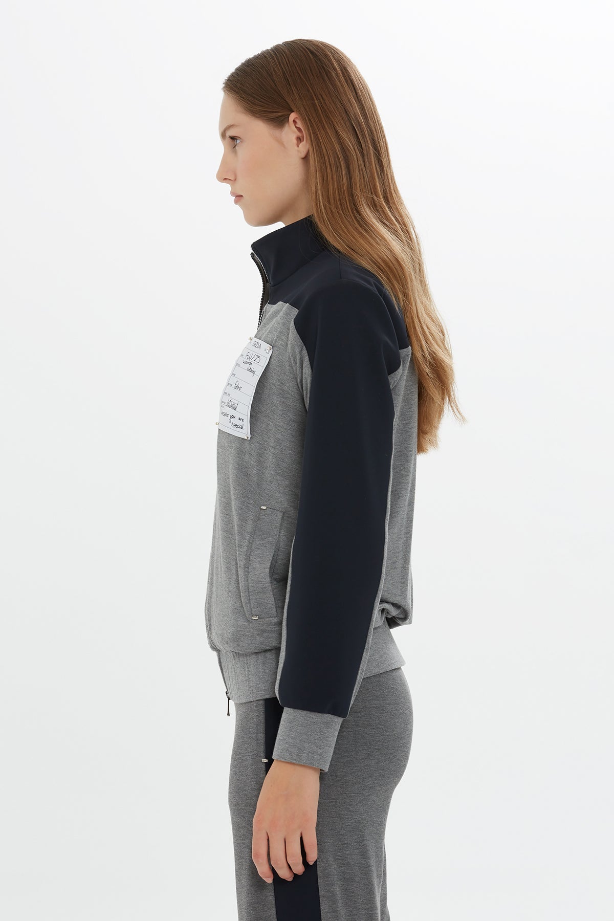 Grey Double-Zip Sweatshirt