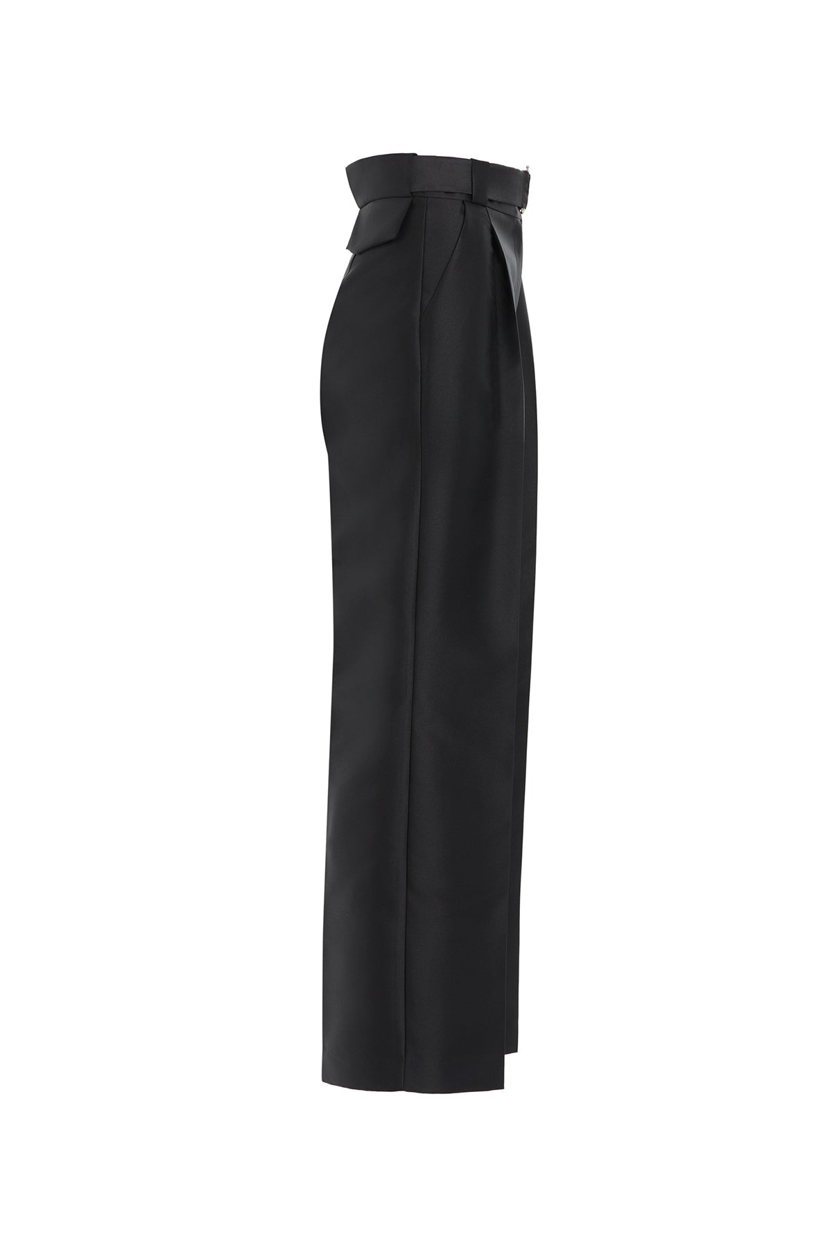 Black Trousers with Detachable Belt