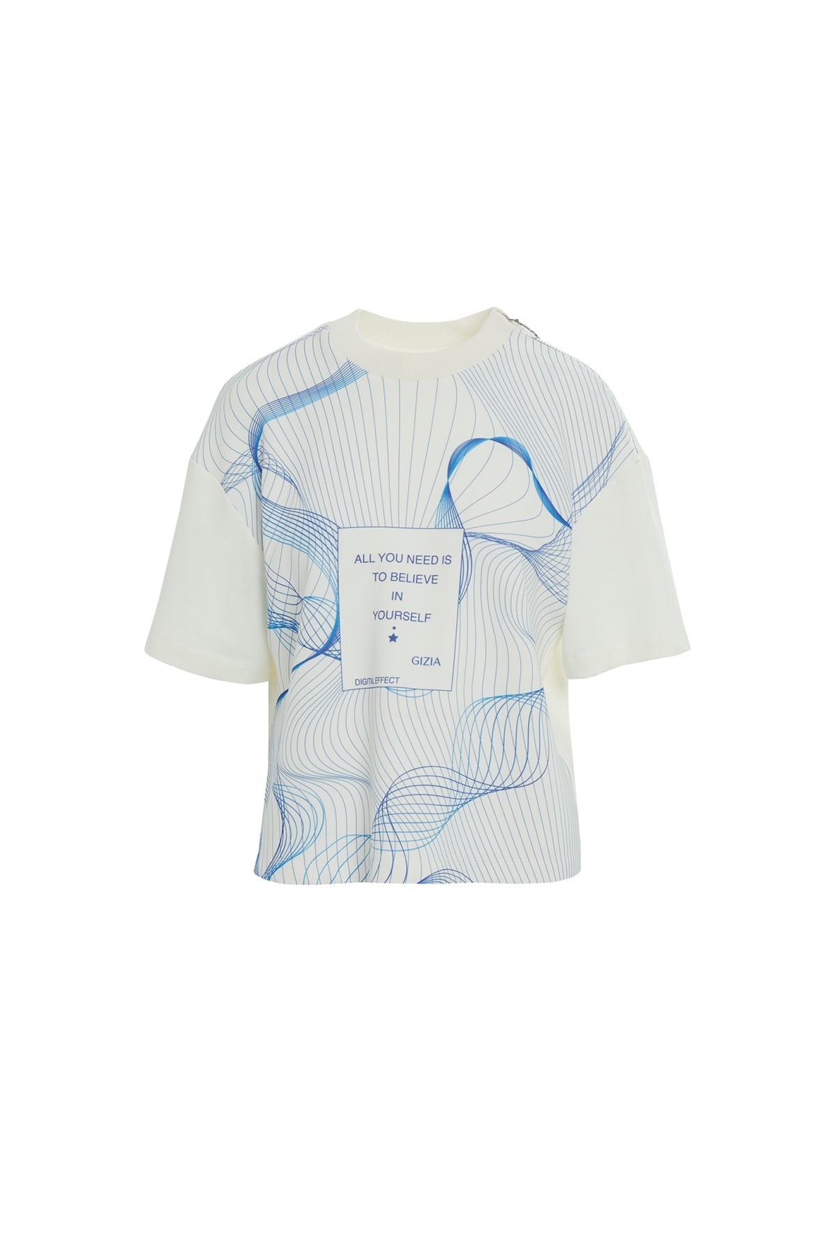 Ecru Graphic Print Short Sleeve T-shirt